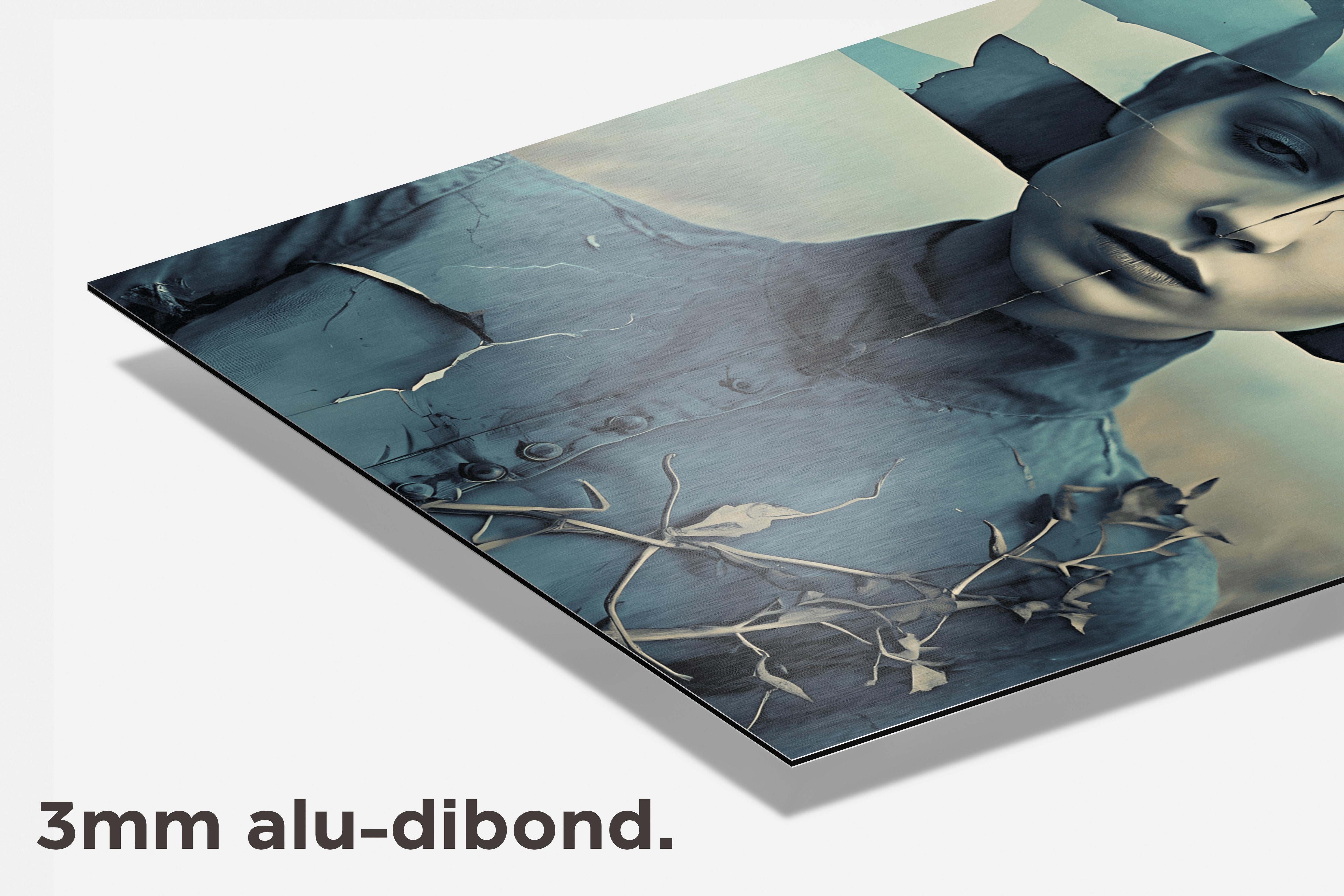 Gescheurd Portret dibond detail
