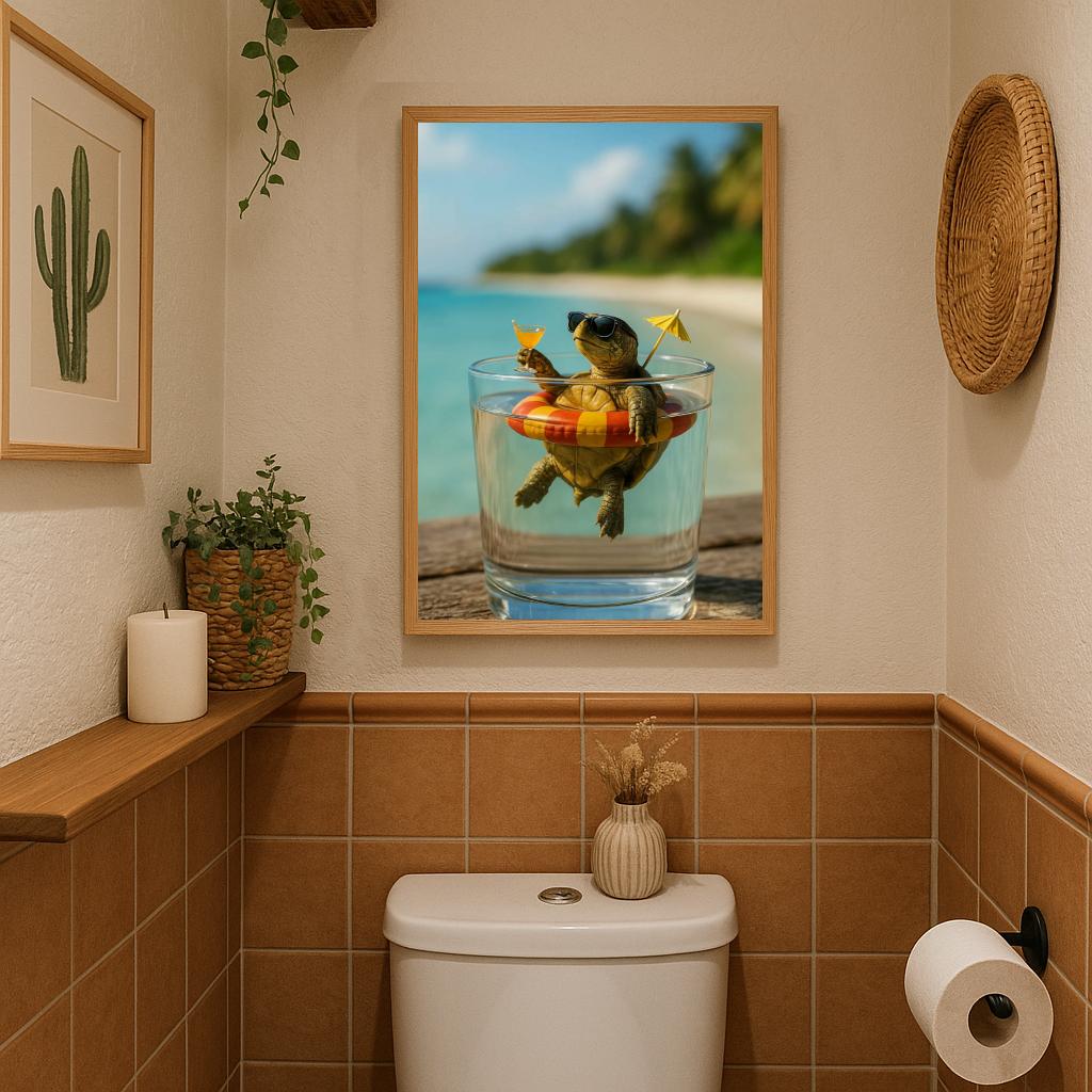 Turtle Cocktail Tropical poster sfeerbeeld 3