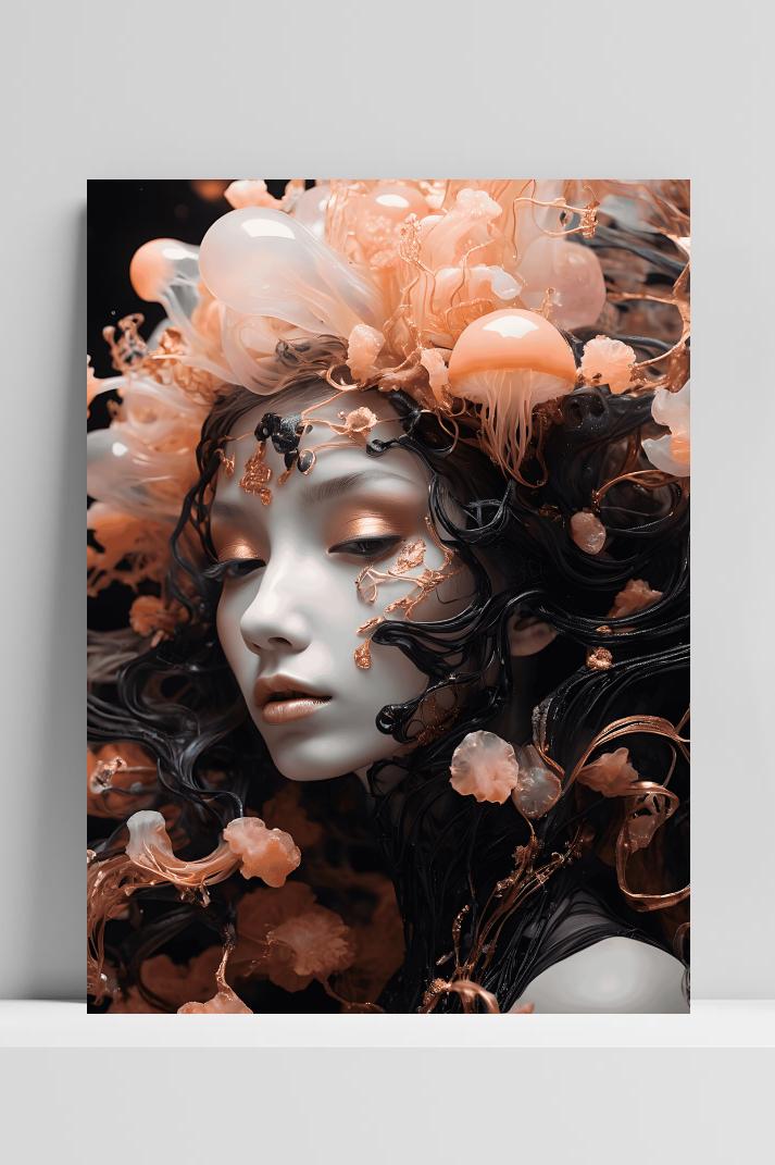 Kwalmeisje op 3mm aluminium dibond