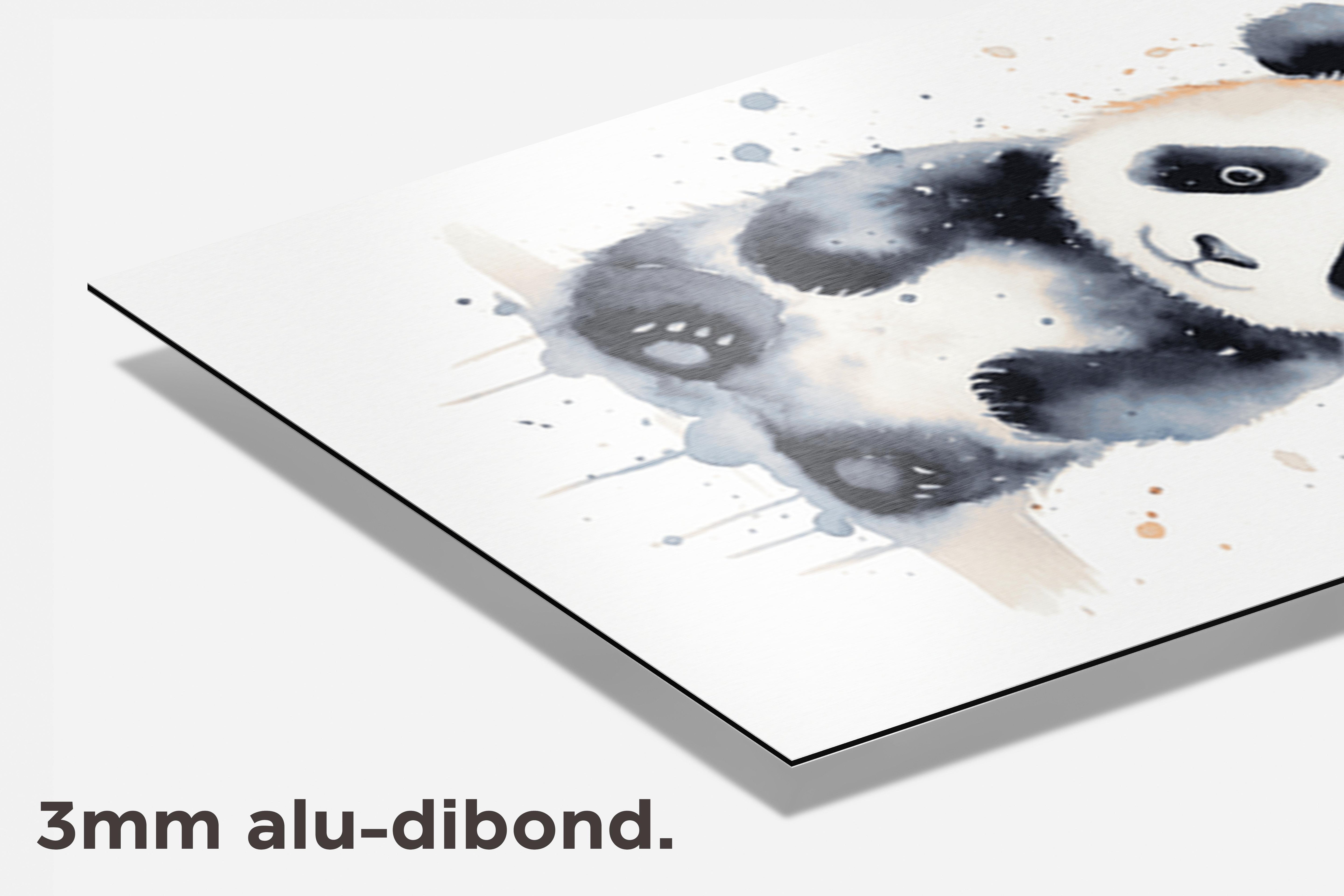 Baby Panda dibond detail