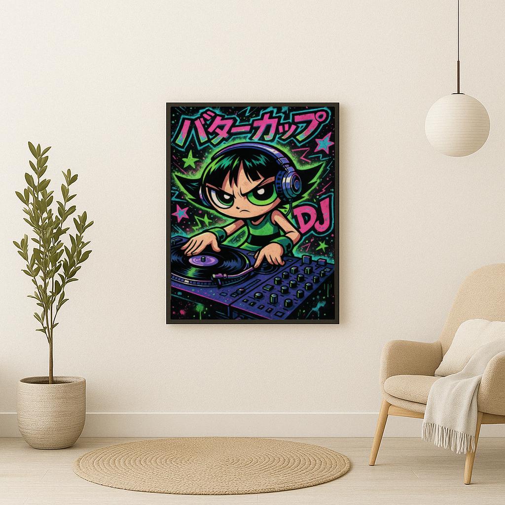 Buttercup Powerpuff Girls DJ poster sfeerbeeld 2