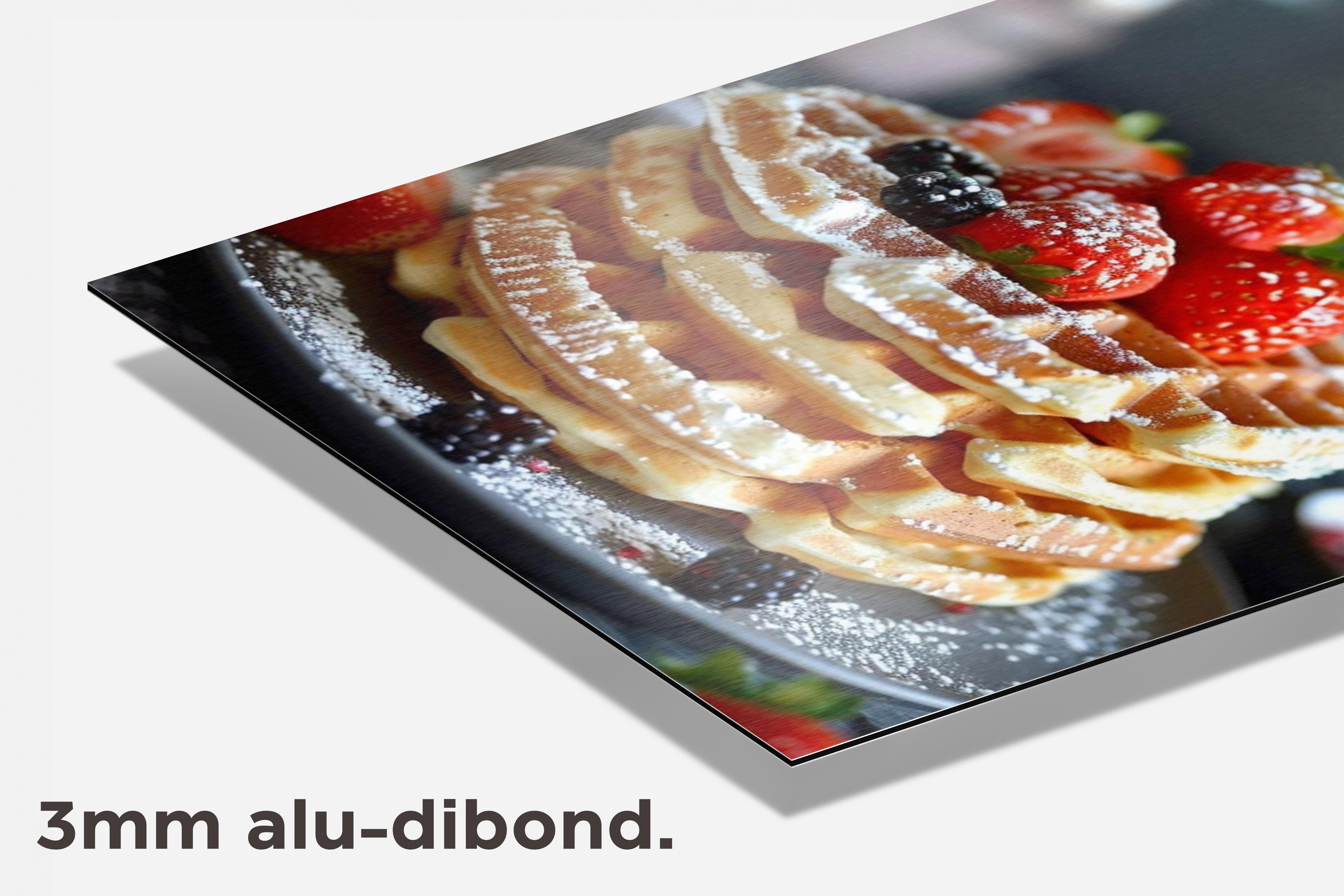 Aardbeienpannenkoek dibond detail