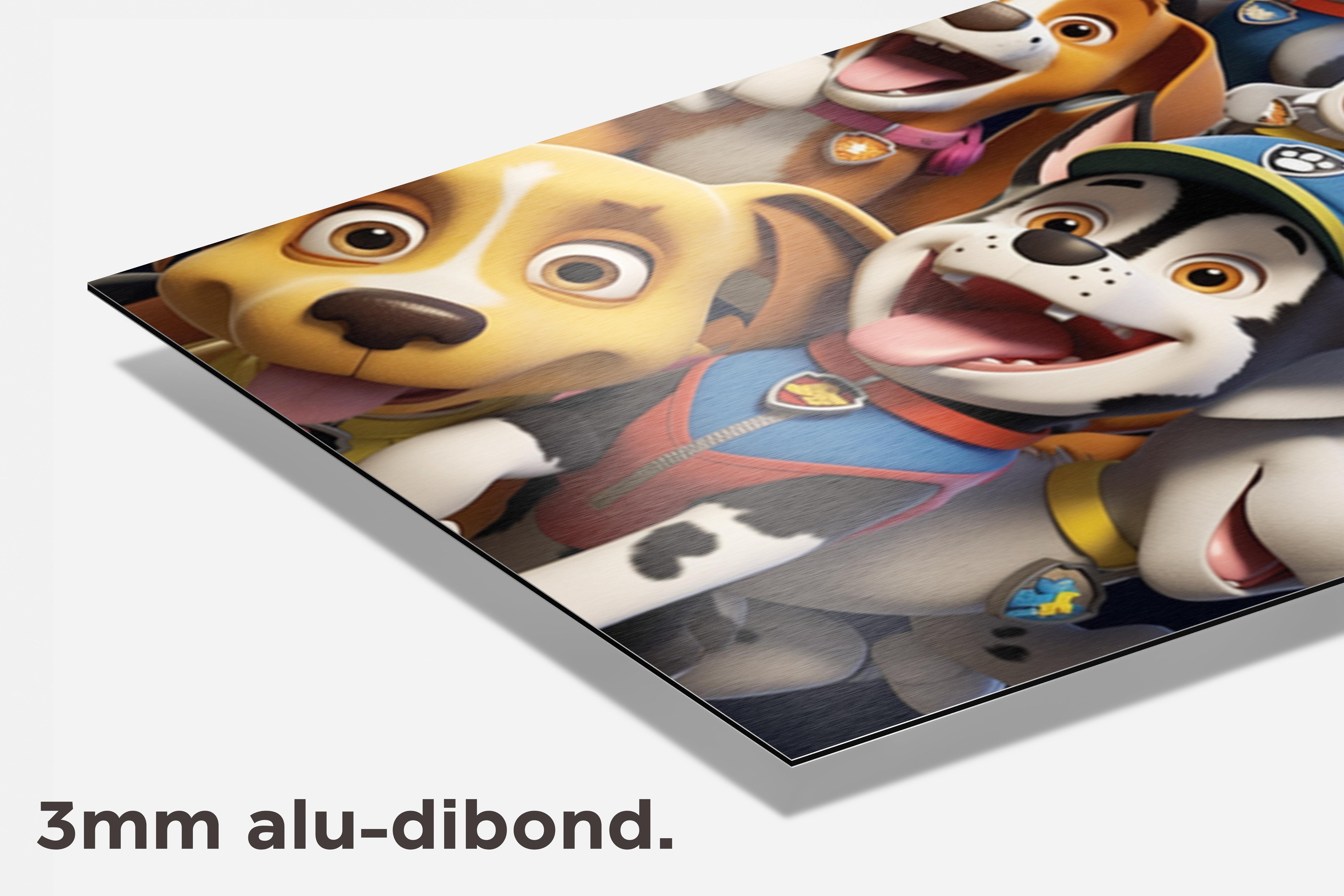 Paw Patrol Groep dibond detail