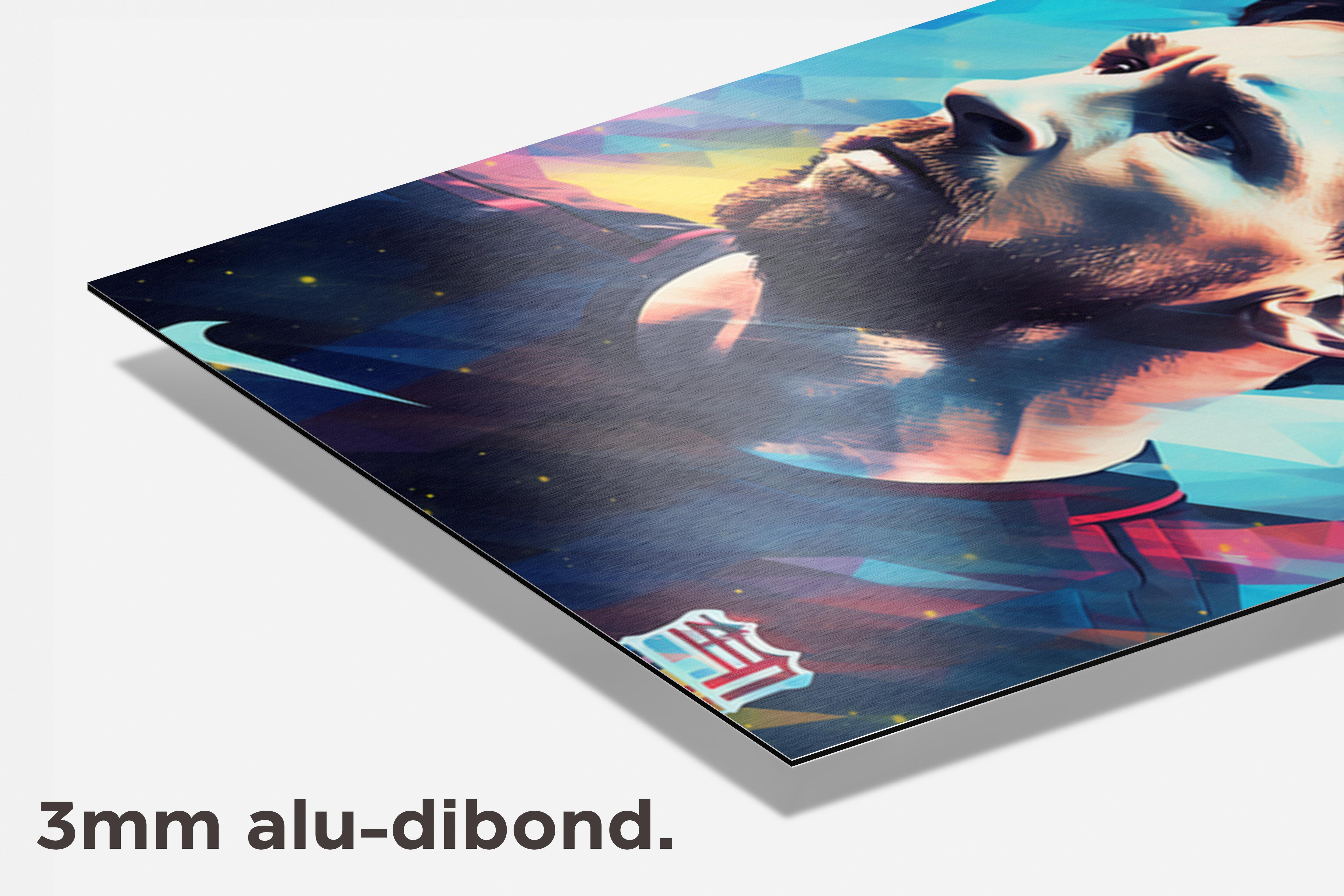 Lionel Messi dibond detail