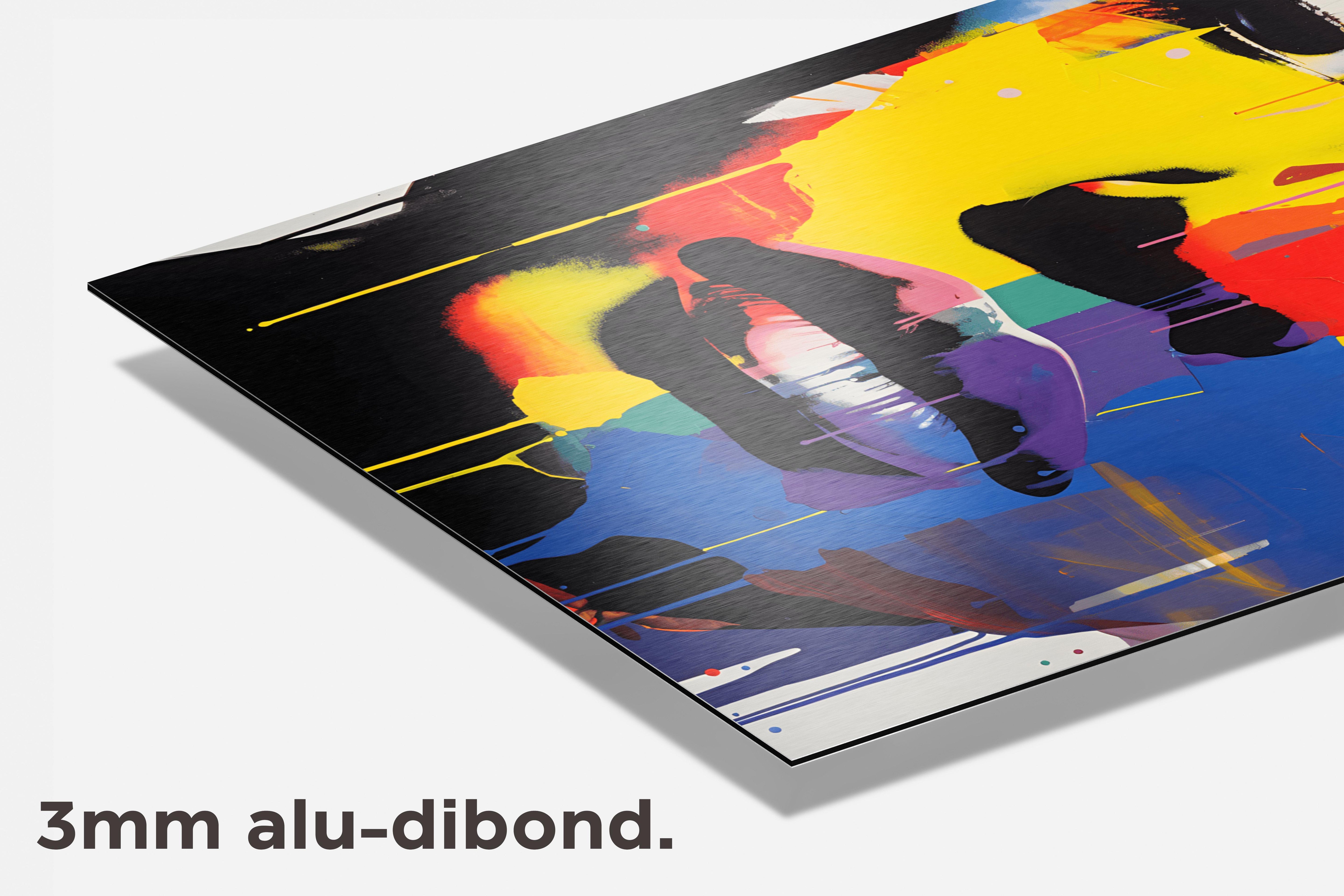 Kleur Close-up dibond detail