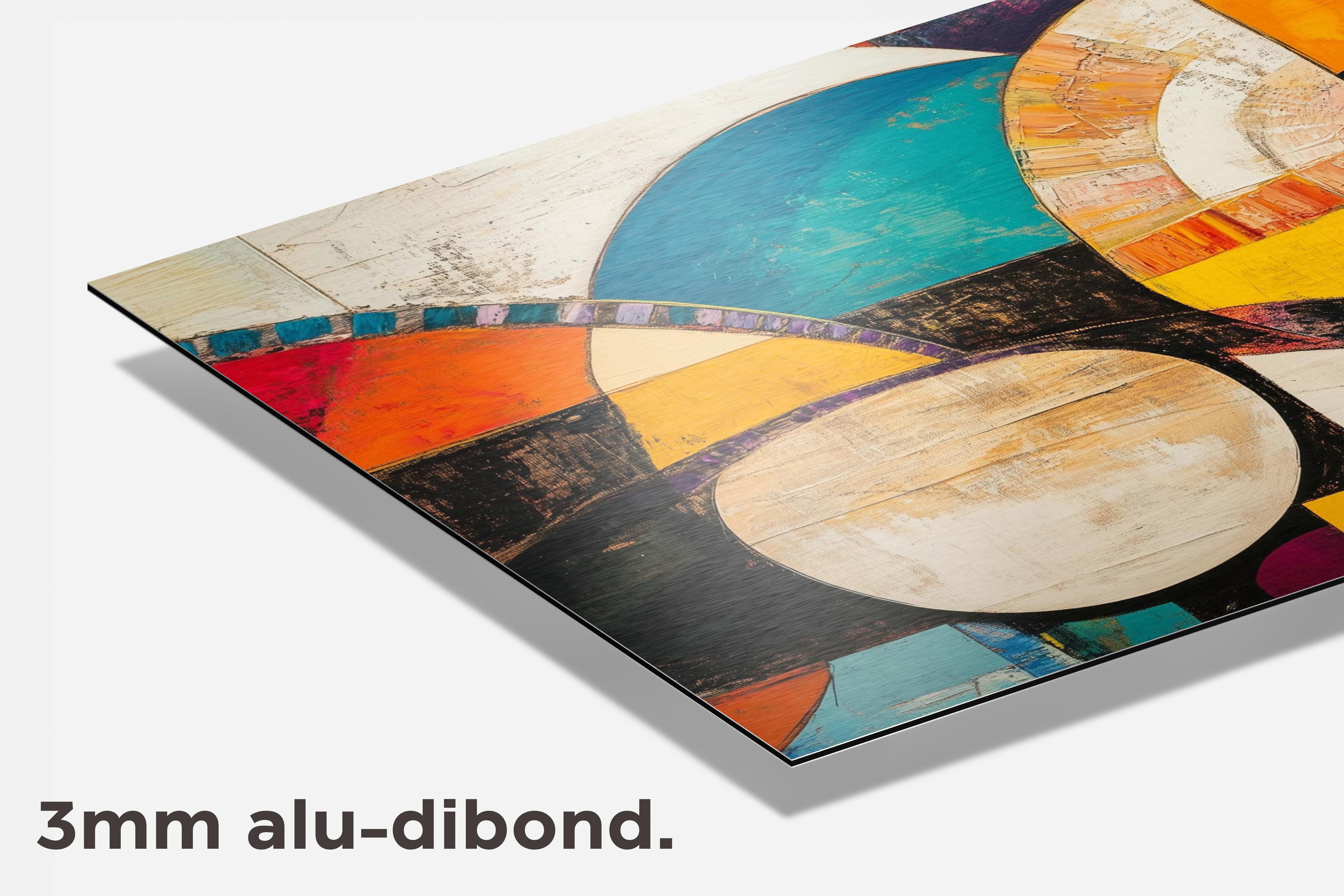 Abstract Aquarel dibond detail