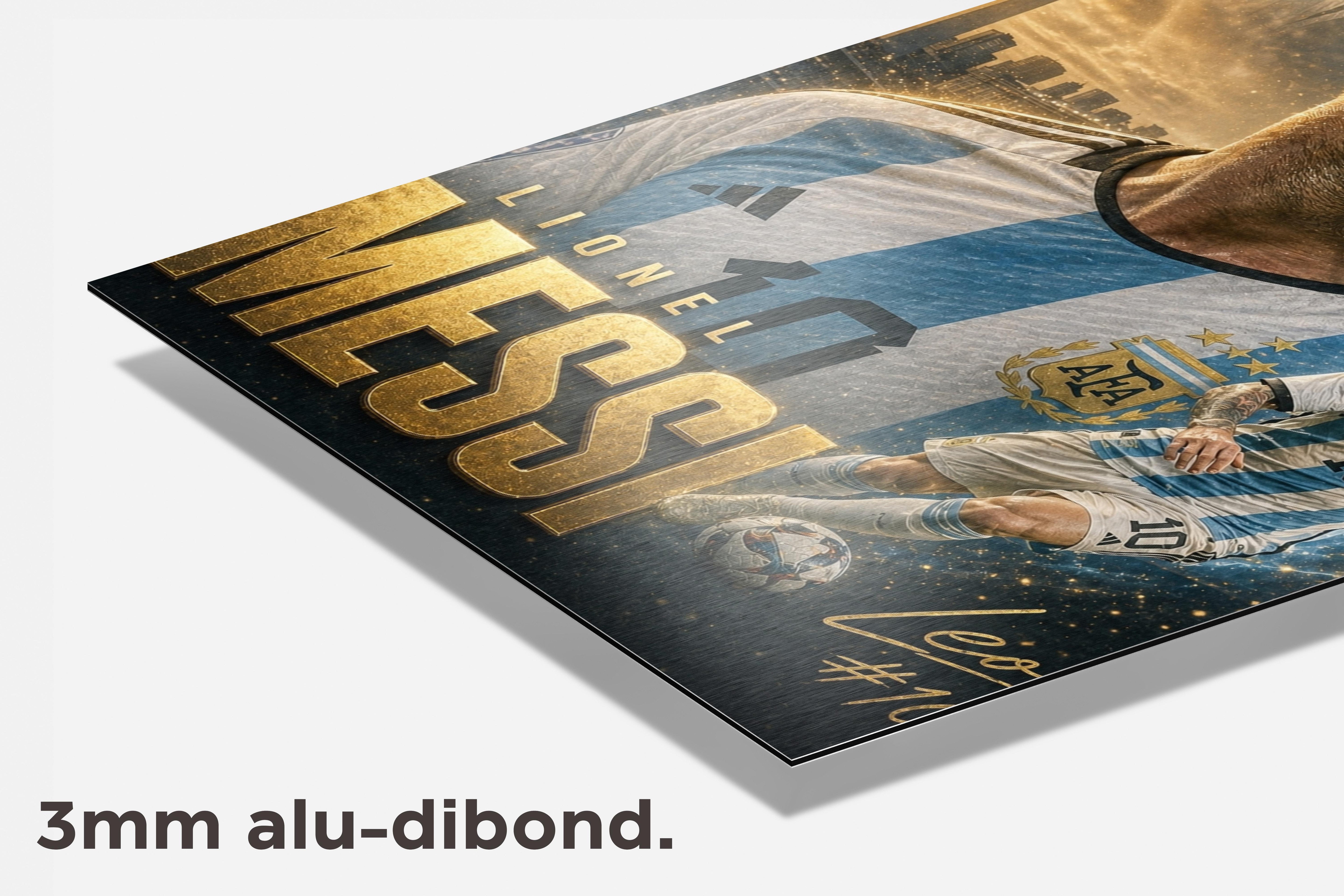 Lionel Messi dibond detail