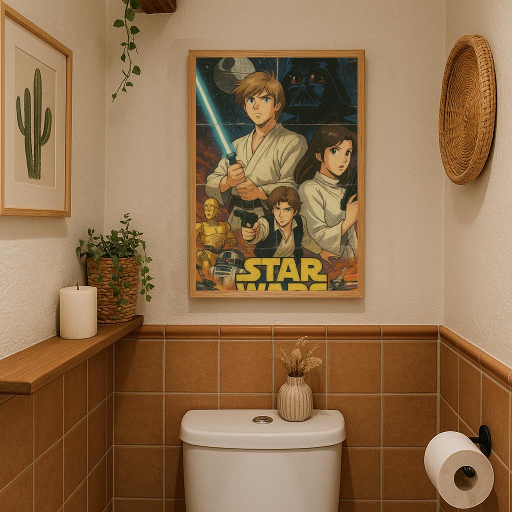 Star Wars Cartoon Text poster sfeerbeeld 3