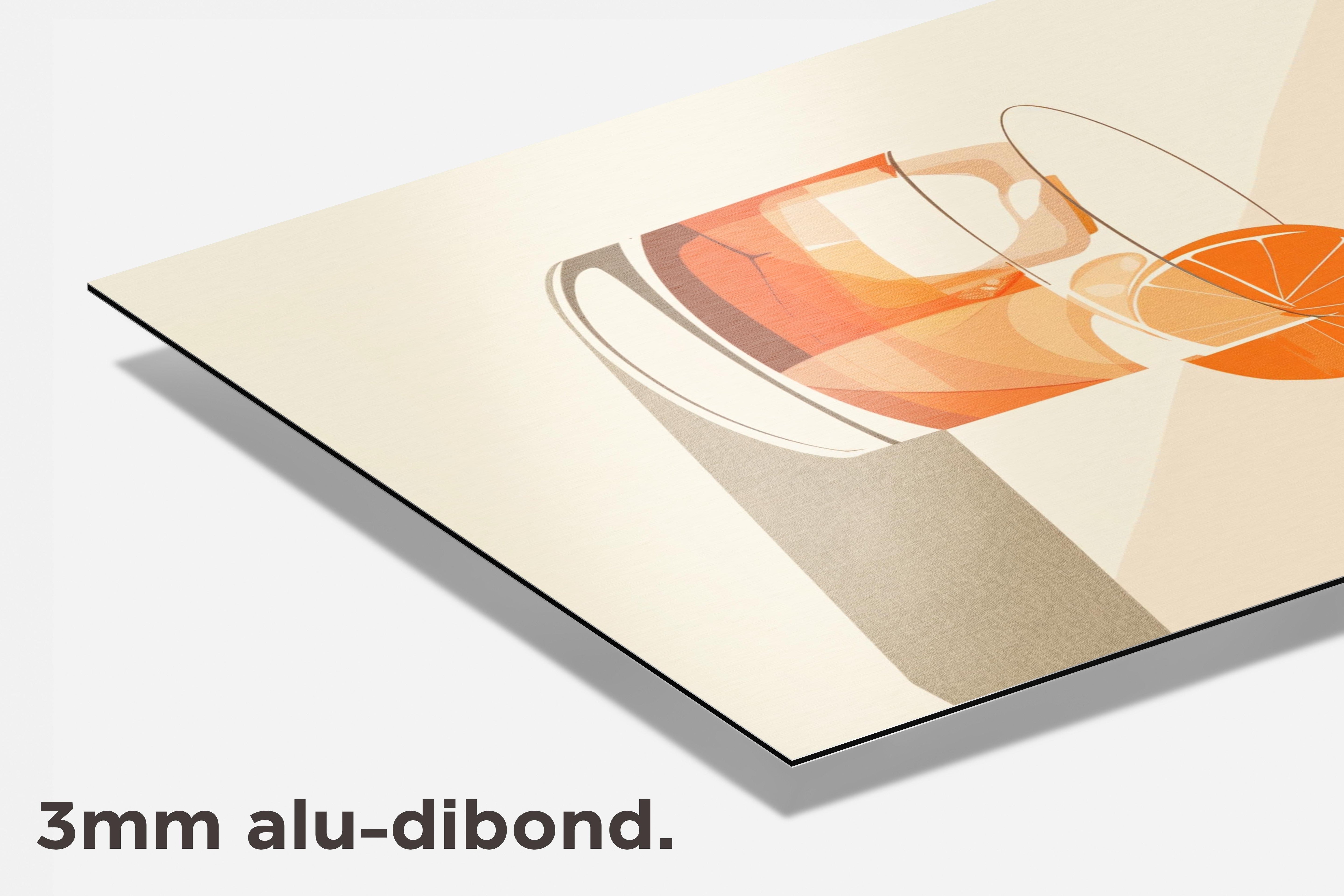 Negroni Cocktail dibond detail