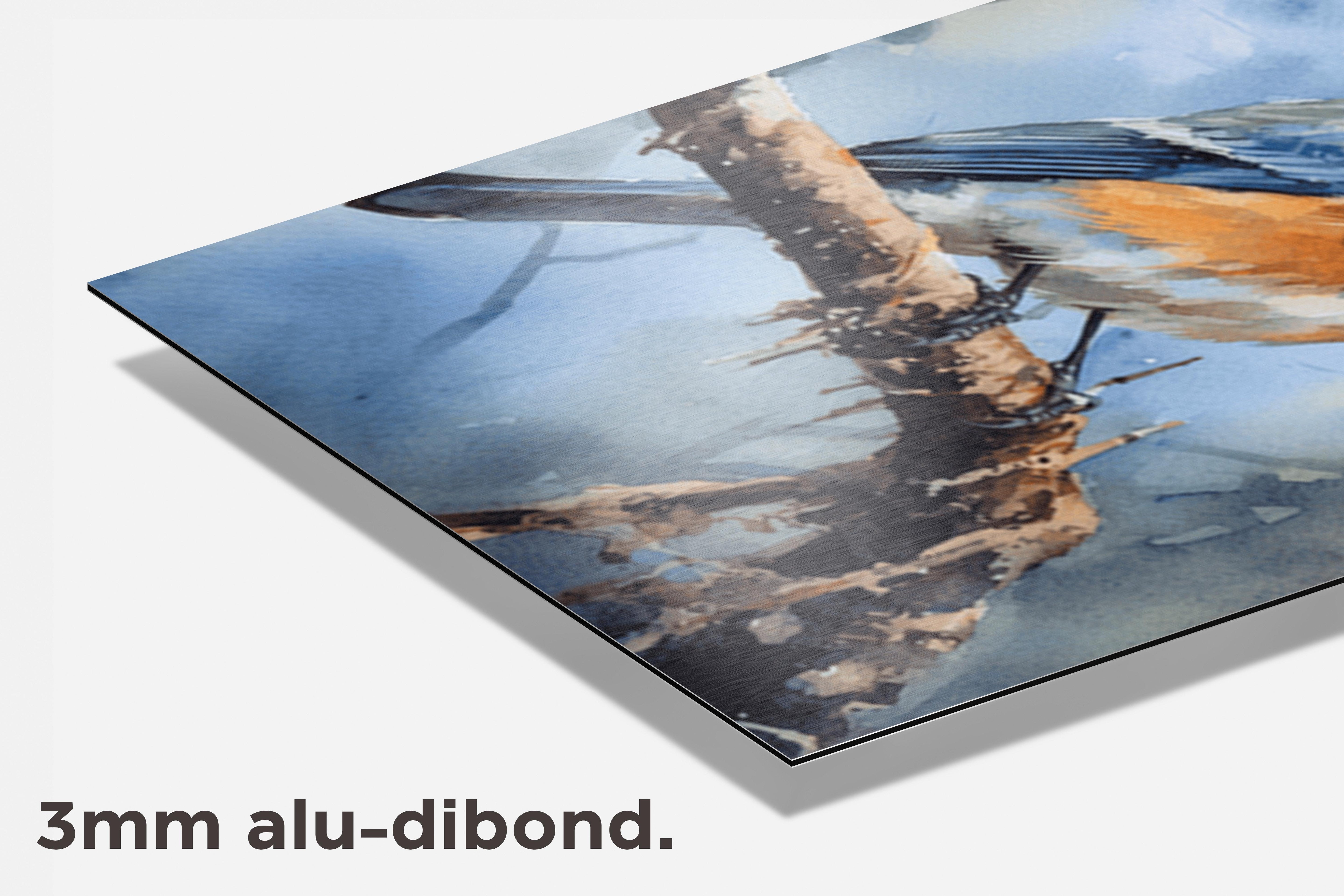 Vogel In Boom dibond detail