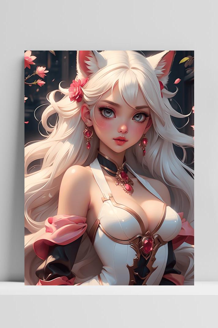 Anime Furry op 3mm aluminium dibond