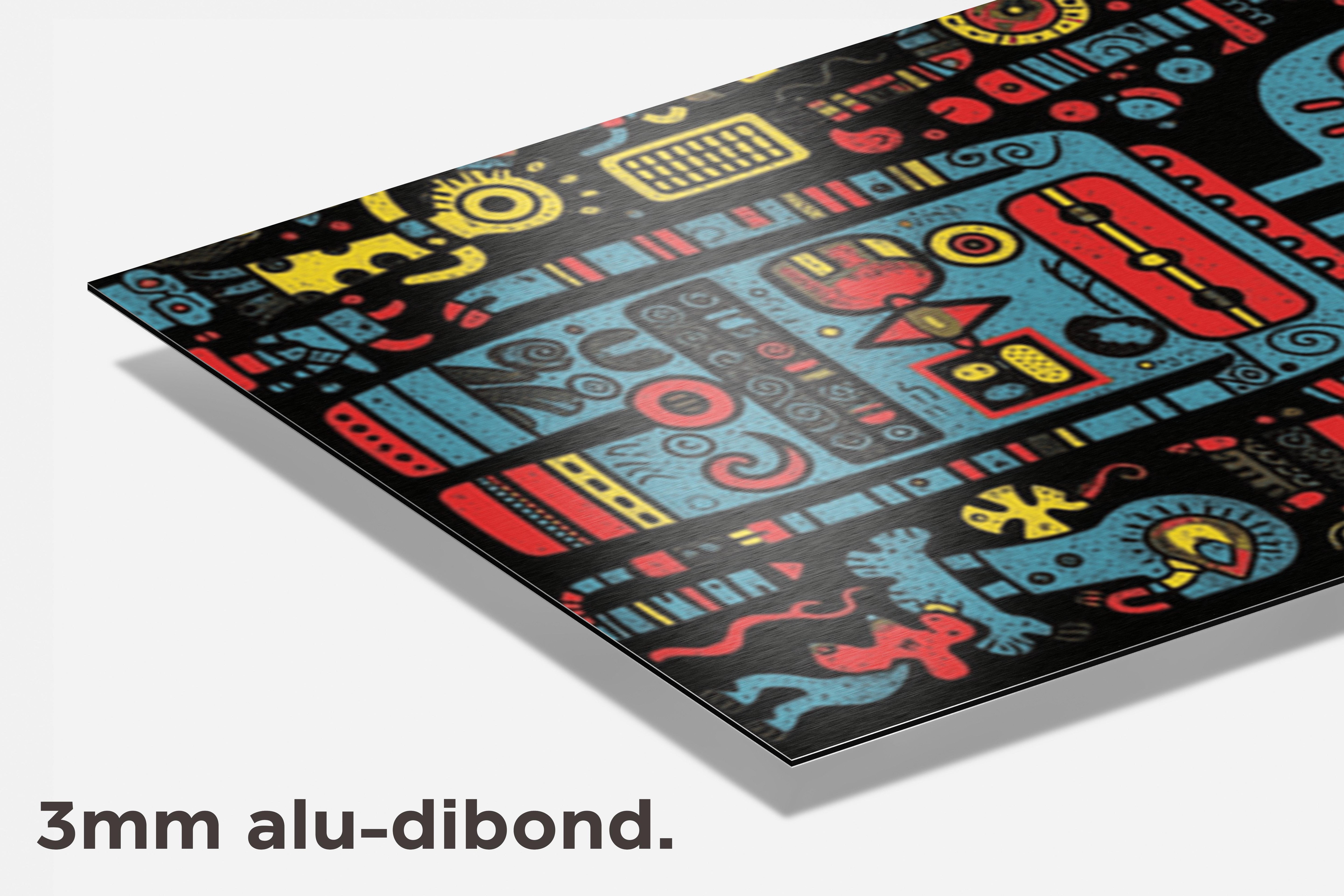 Robot Industrieel dibond detail
