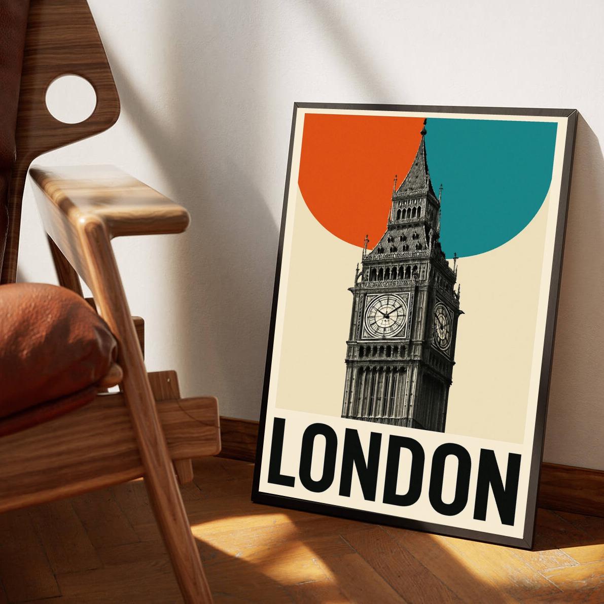 Big Ben London Text poster sfeerbeeld 3