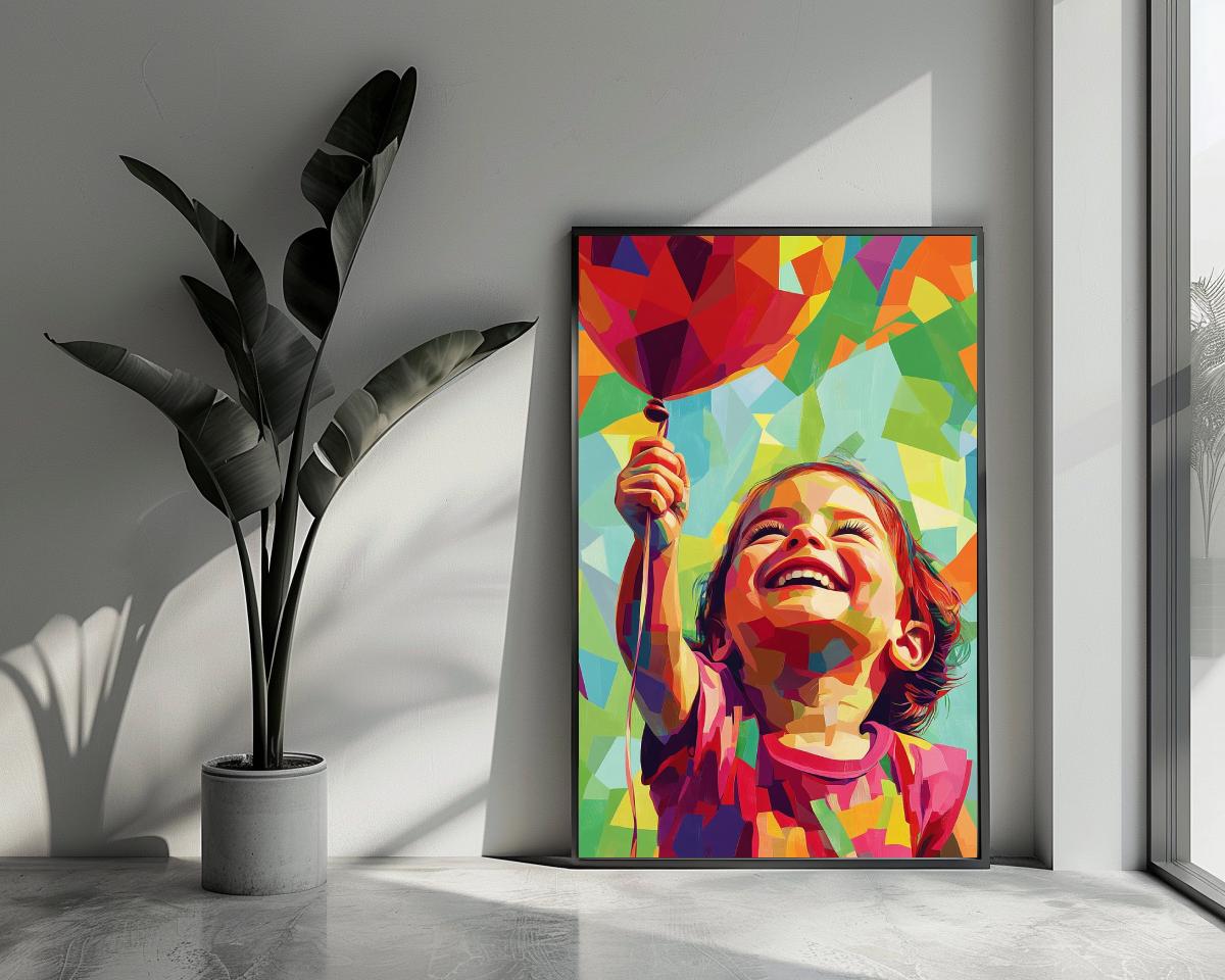 Kid Balloon Pop Art poster van 25 Artstreet