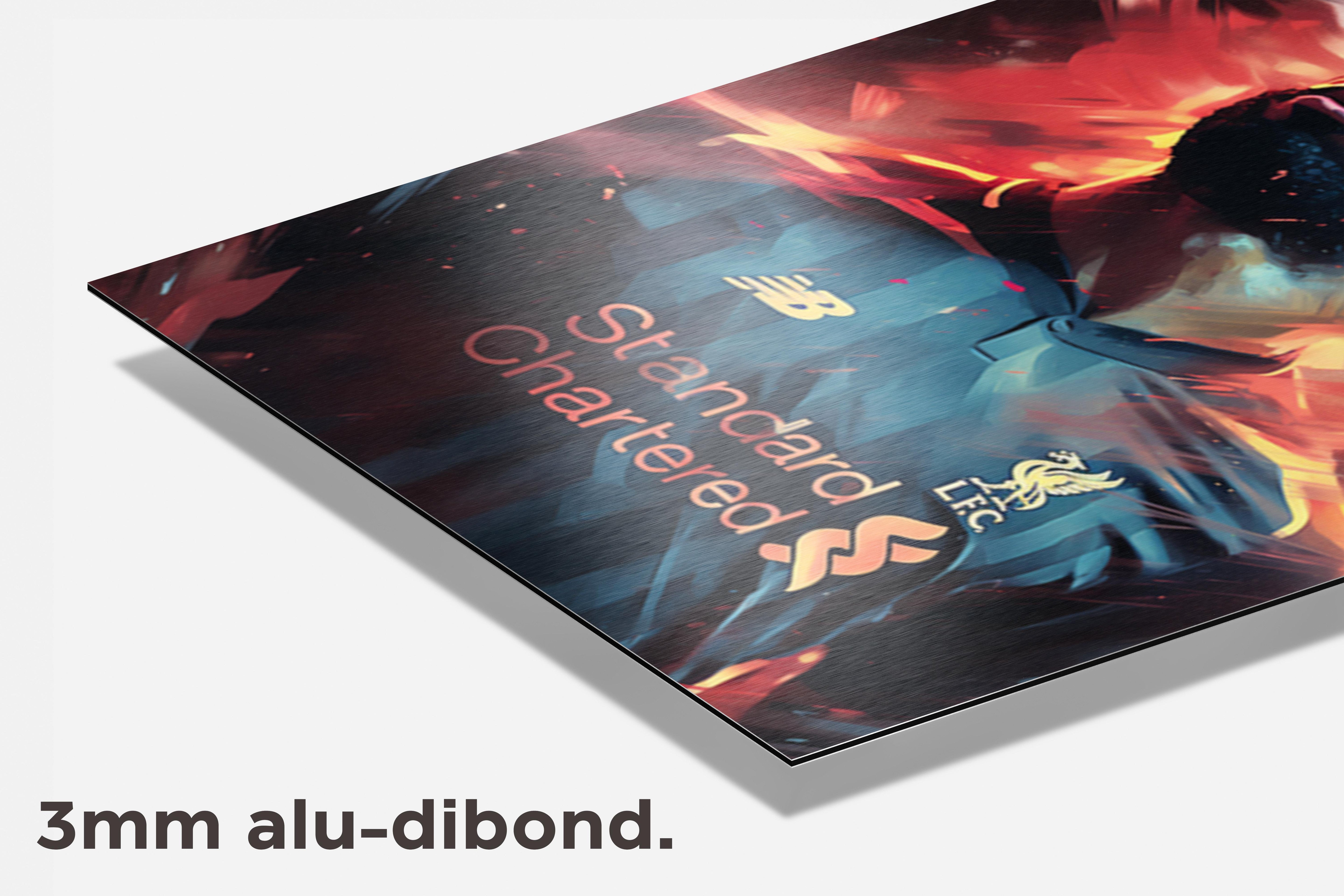 Mo Salah Rood Abstract dibond detail