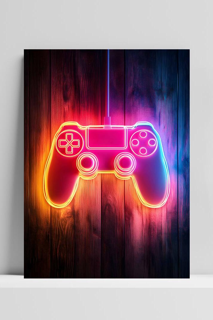 Game Controller op 3mm aluminium dibond