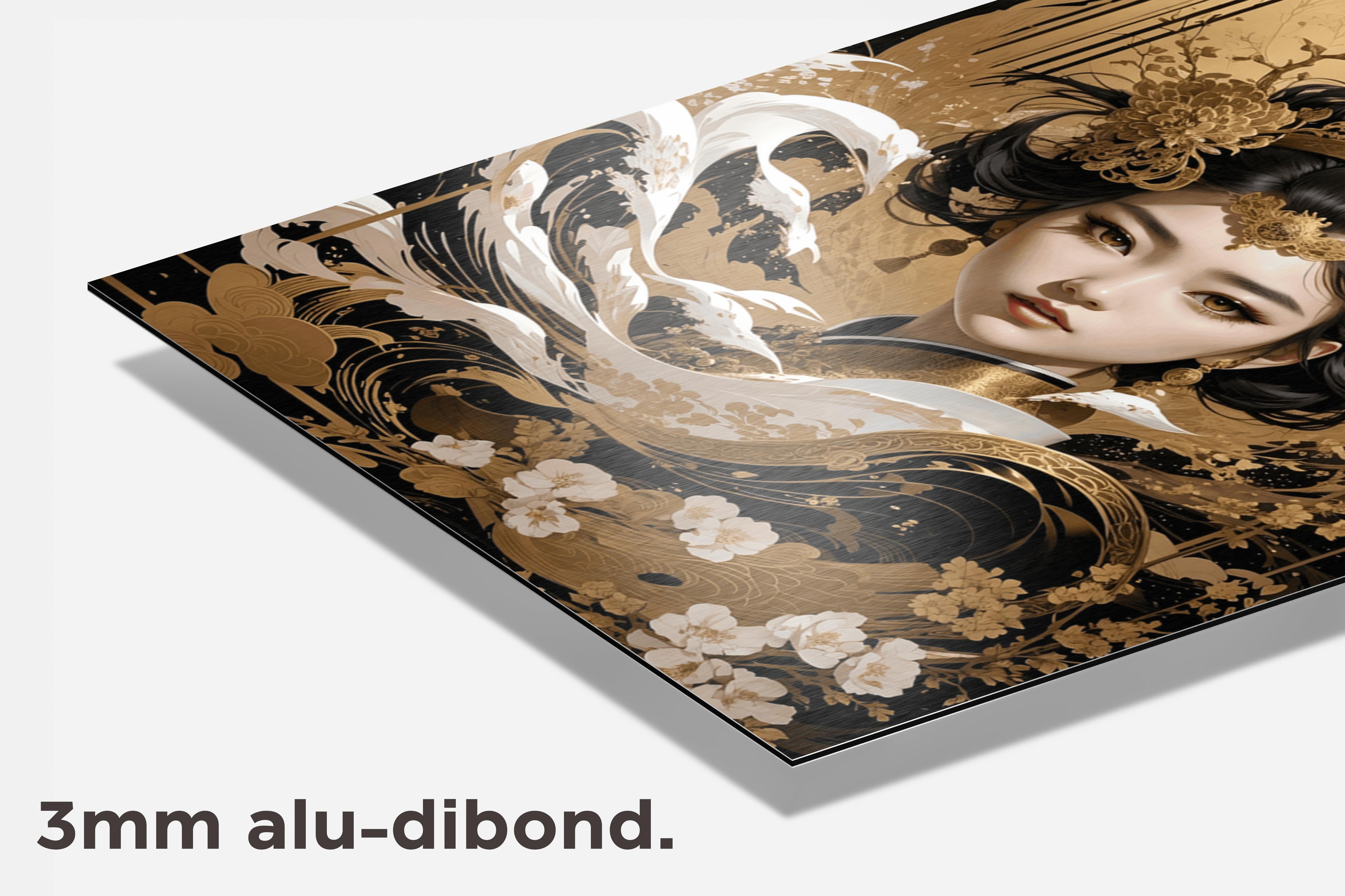 Golven Oriental Abstract dibond detail