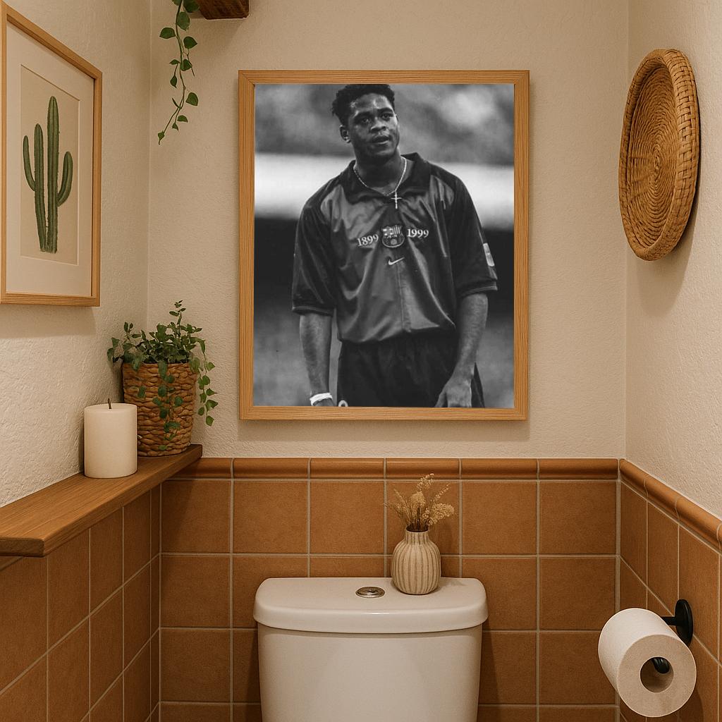 Patrick Kluivert B&W poster sfeerbeeld 3