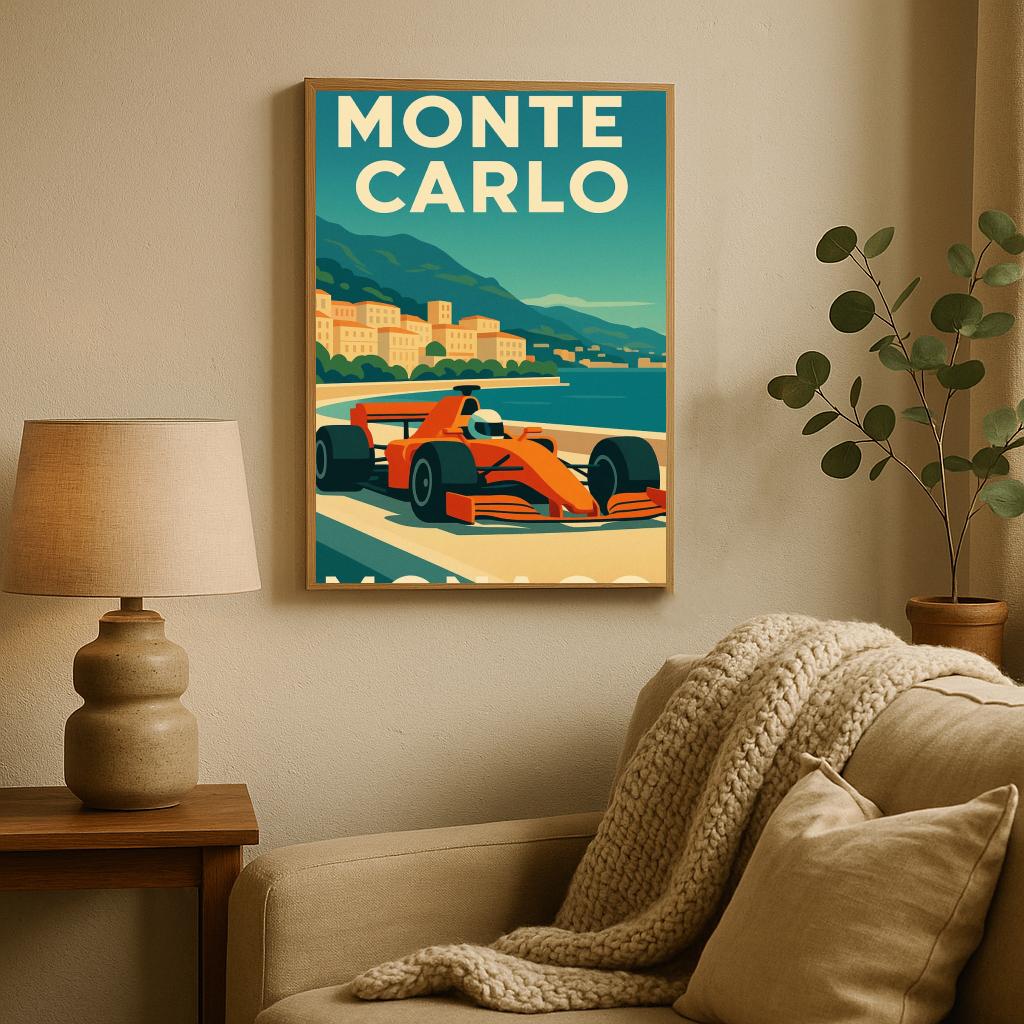 Monte Carlo Monaco F1 poster sfeerbeeld 2