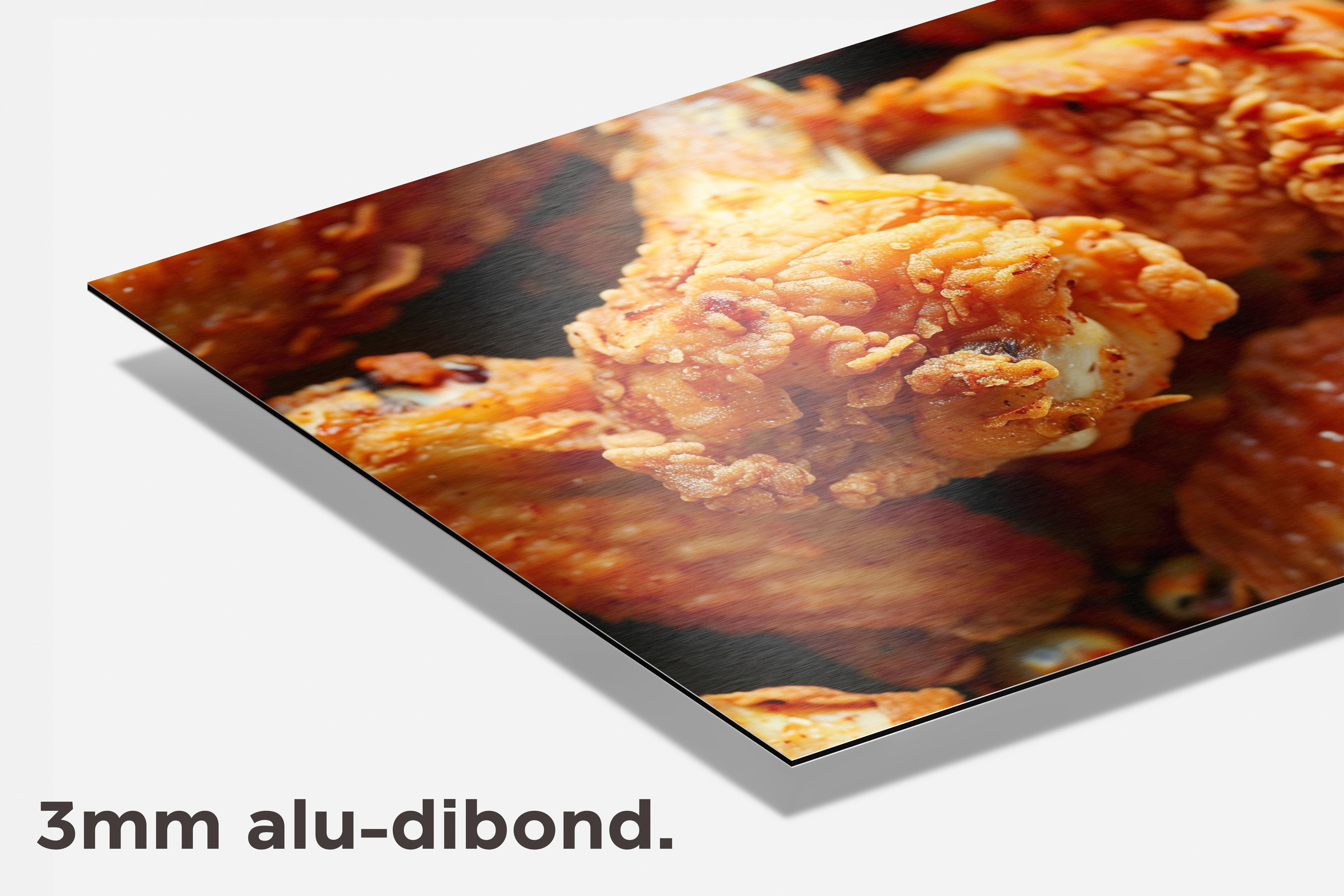 Gebakken Kip dibond detail
