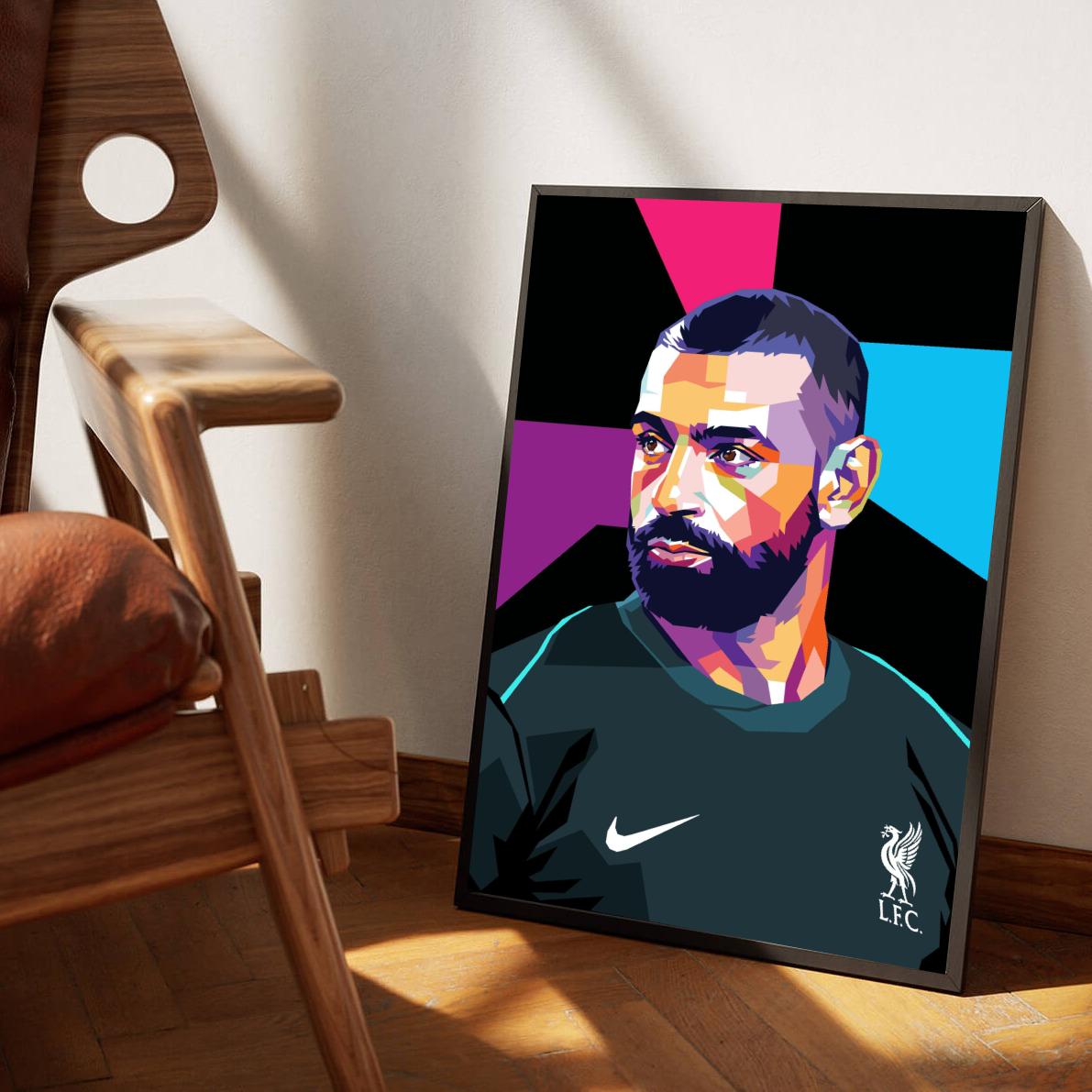 Mohamed Salah Black poster sfeerbeeld 1