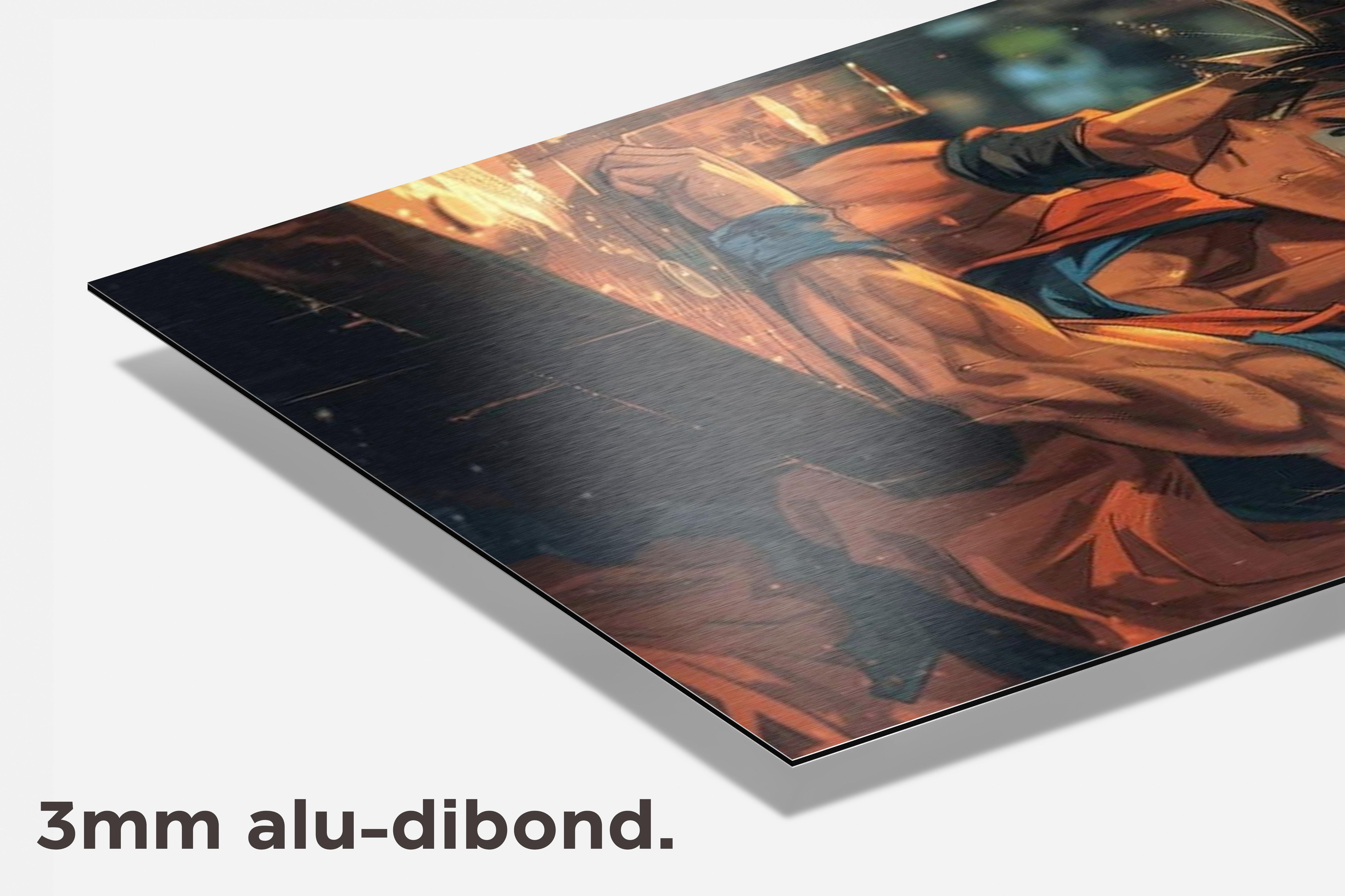 Dragon Ball Z Goku dibond detail