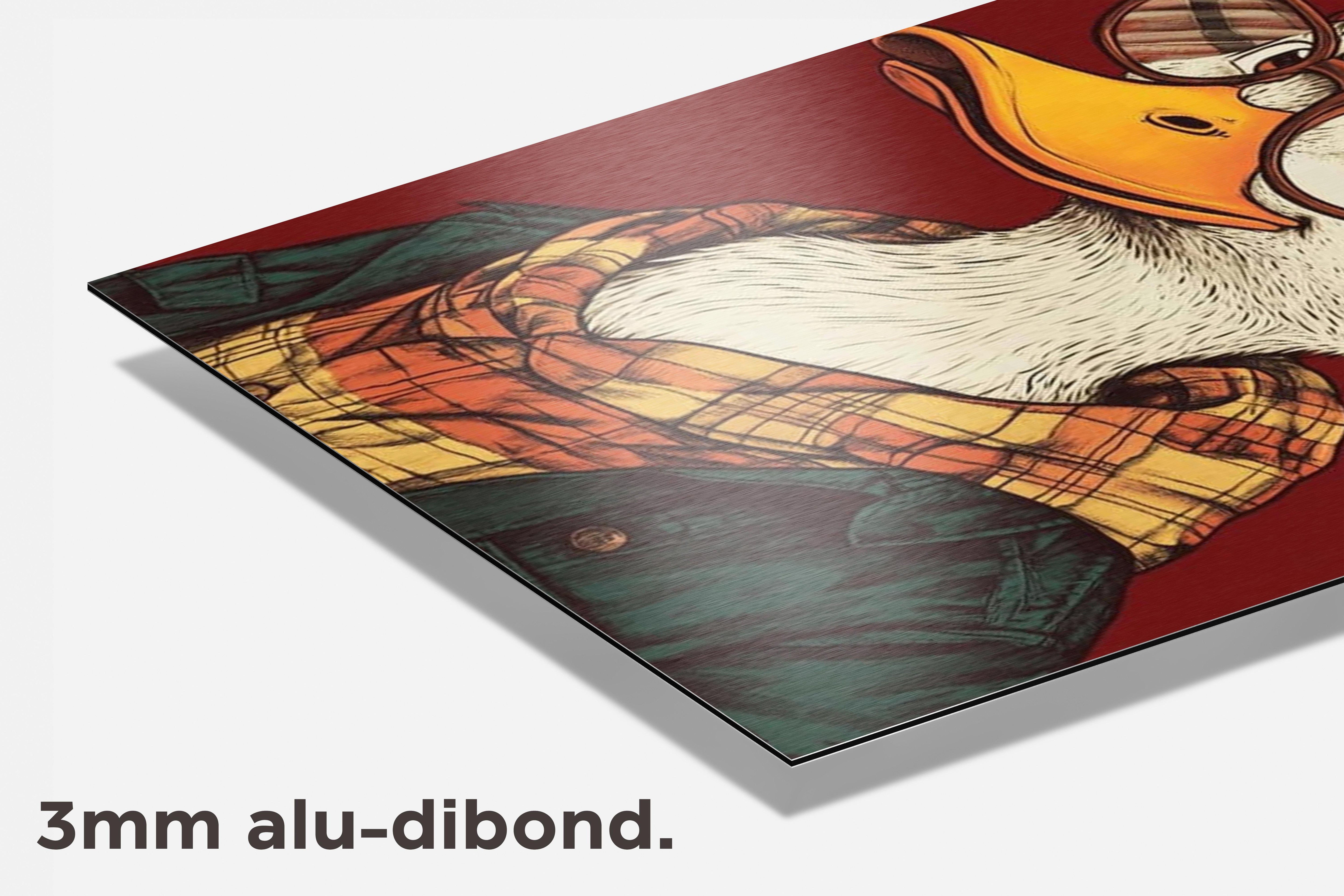 Eend Mode dibond detail