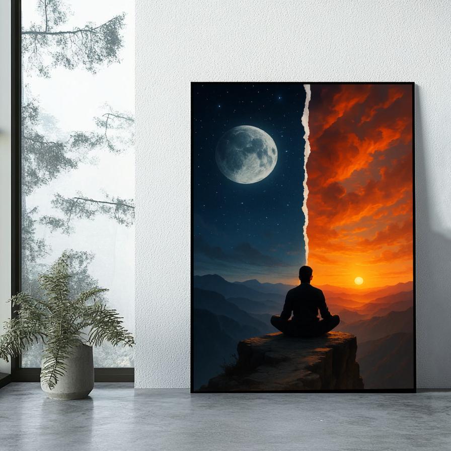 Meditation Moon Sun poster sfeerbeeld 1