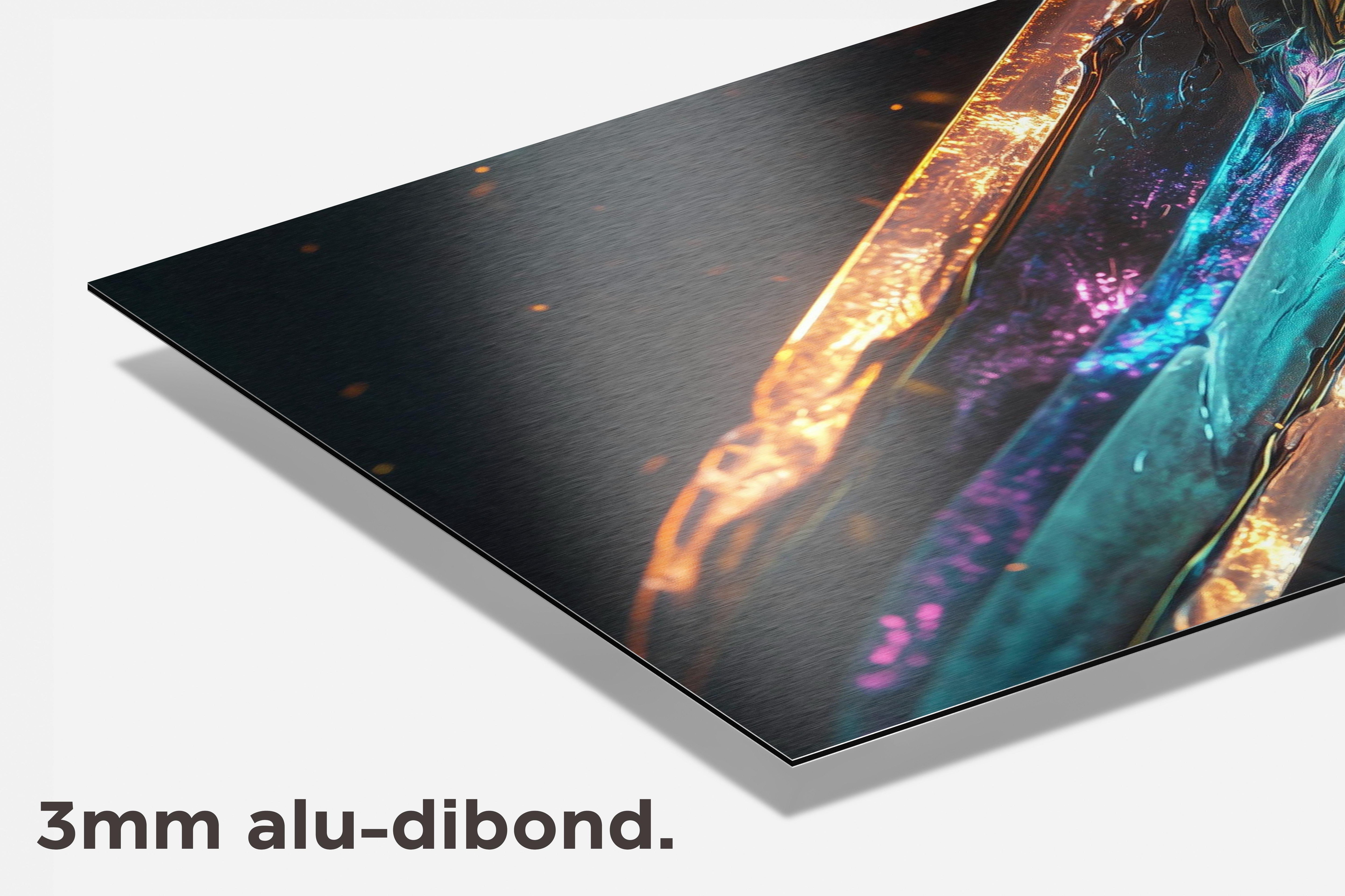 Zwaard dibond detail