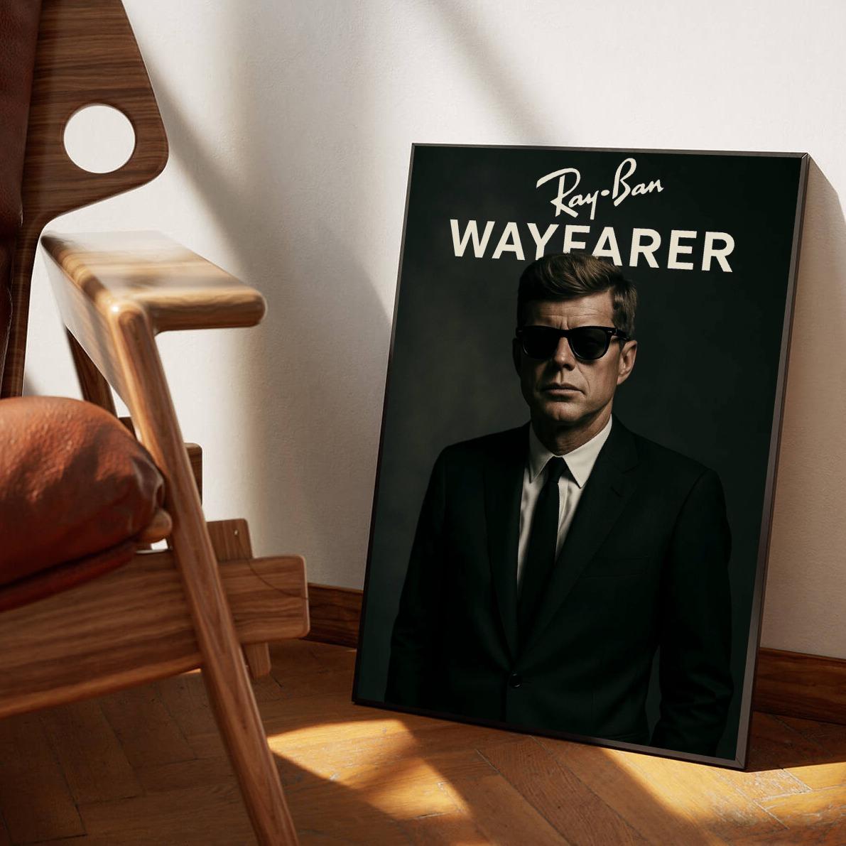John F. Kennedy Ray Ban poster sfeerbeeld 1