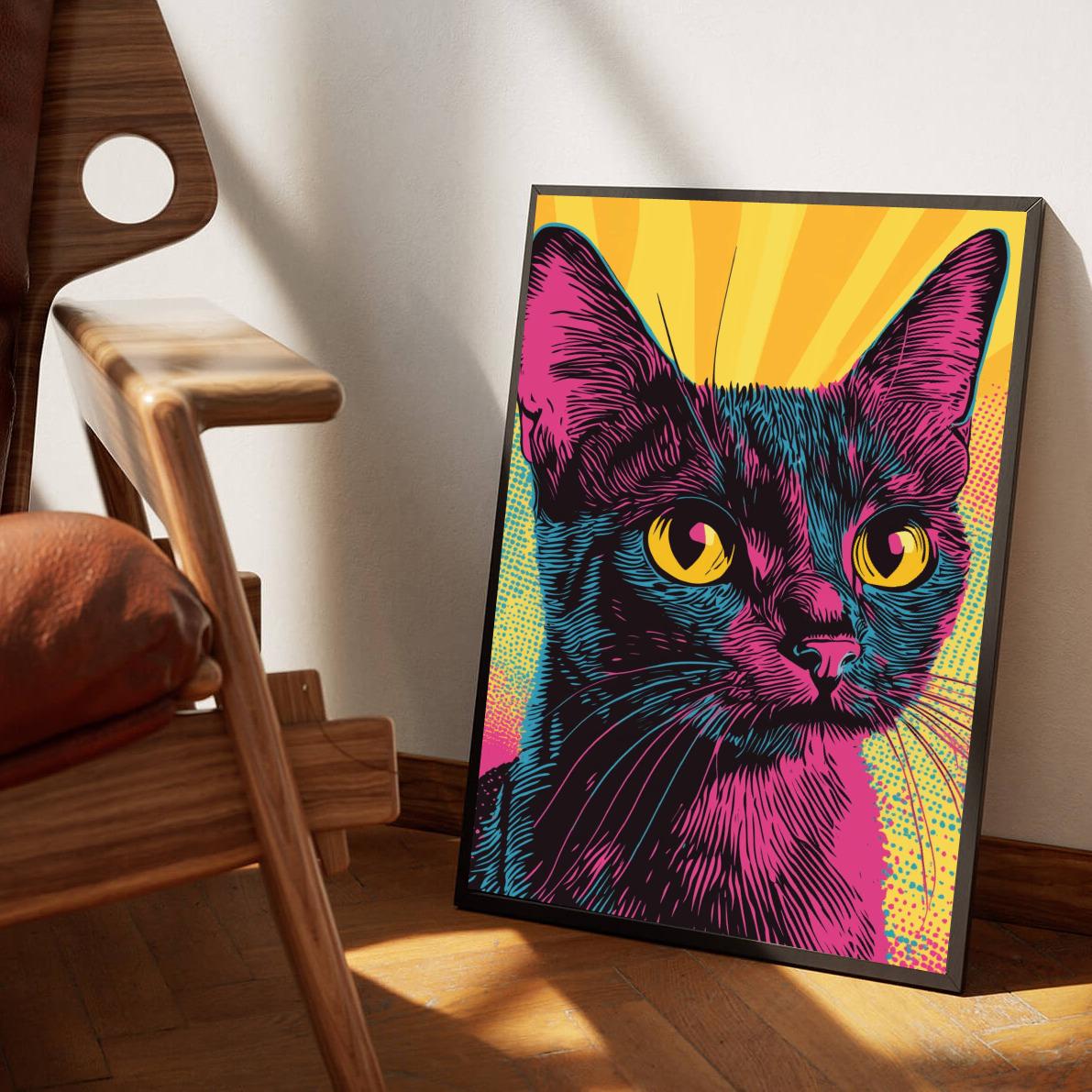 Pop Art Cat poster van 25 Artstreet