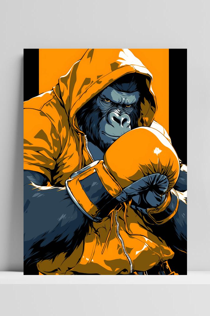 Gorillabokser op 3mm aluminium dibond
