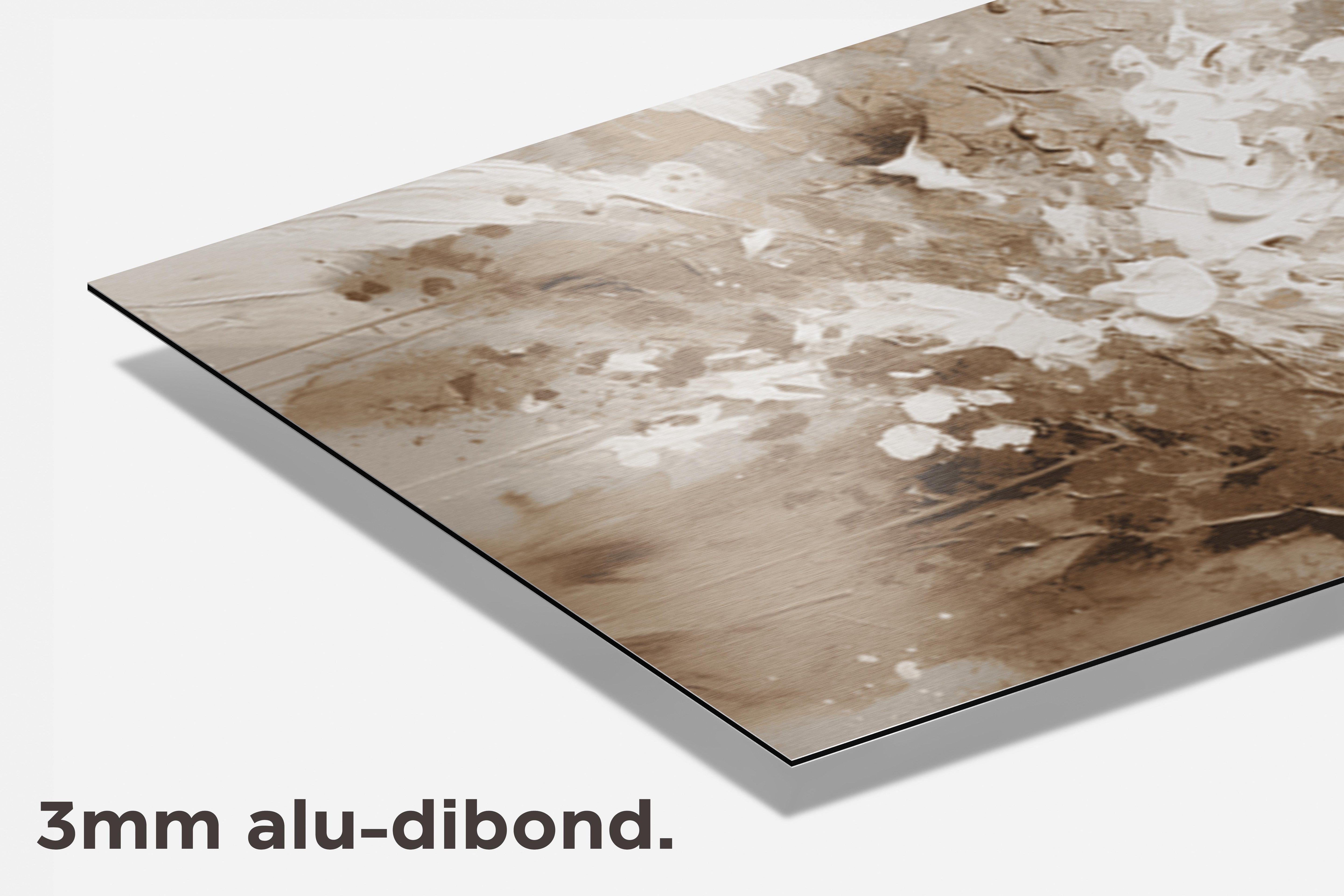 Goud Abstracte Poster dibond detail