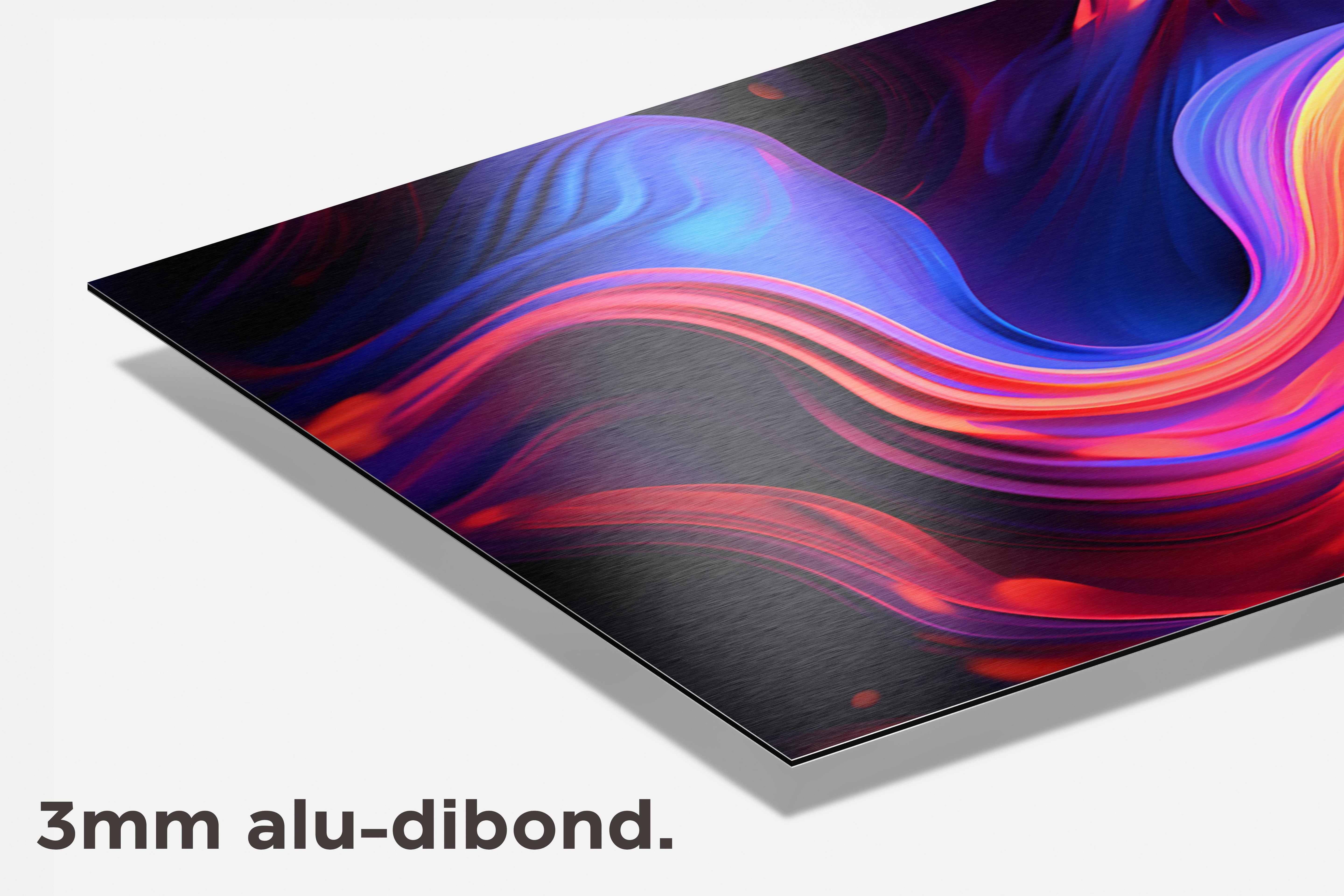 Abstract Neon dibond detail