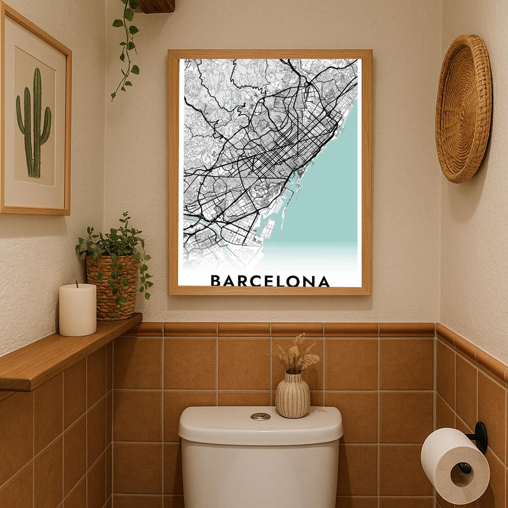 Barcelona Catalunya Blue poster sfeerbeeld 3