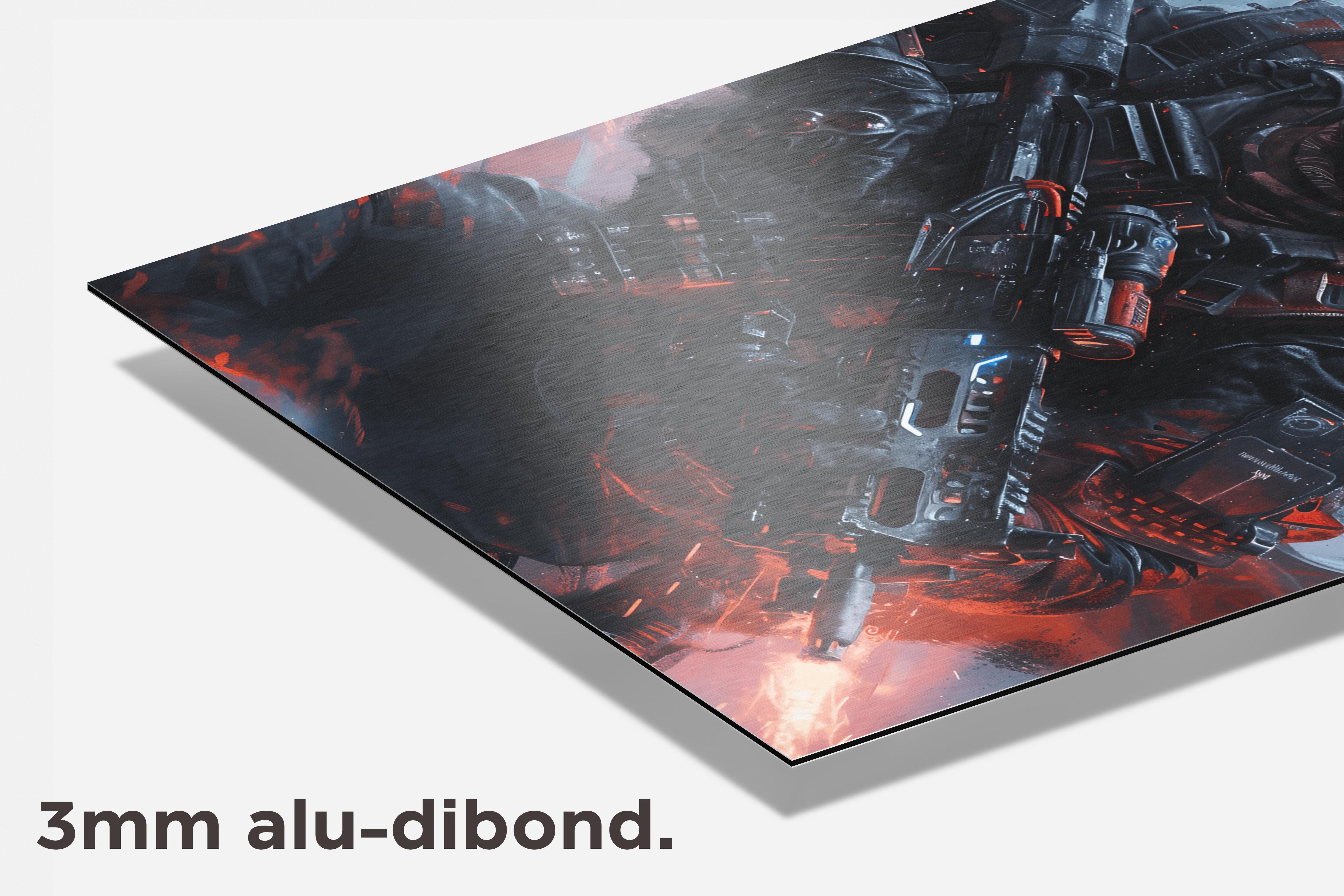 Oorlog Soldatenlook dibond detail