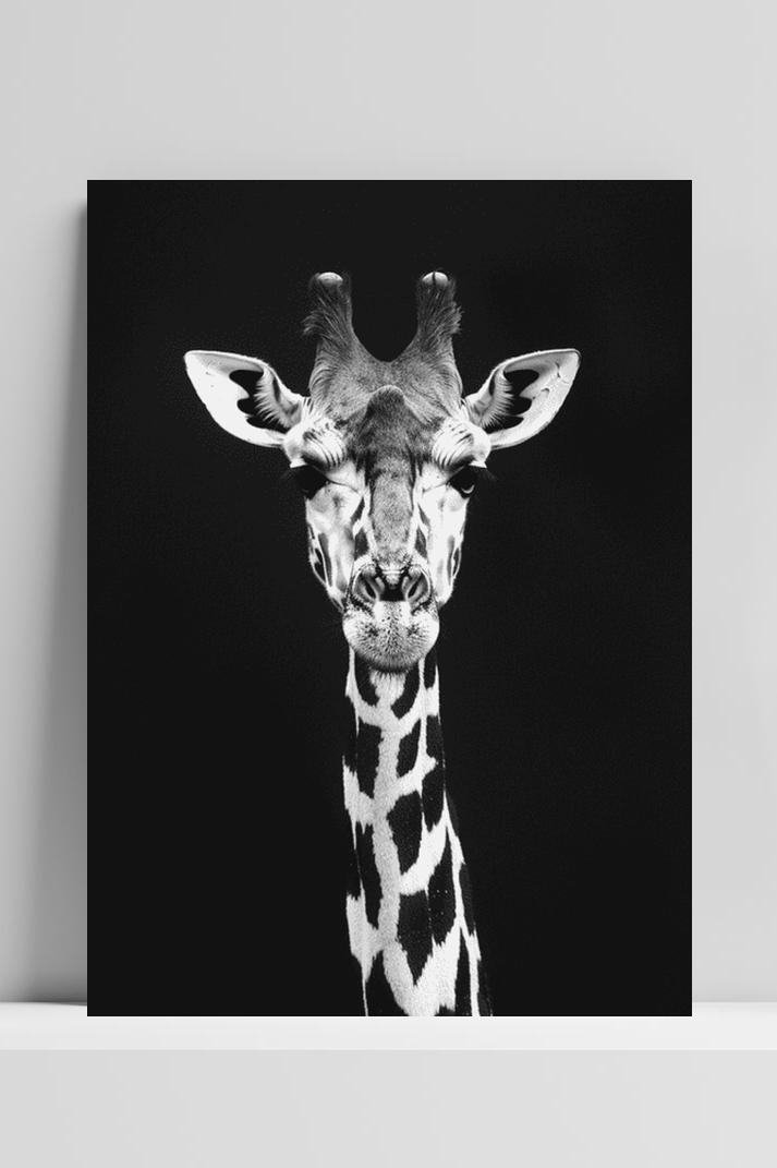 Giraffe op 3mm aluminium dibond