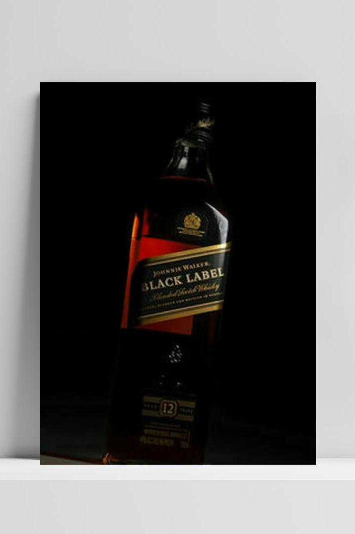 Black Label op 3mm aluminium dibond