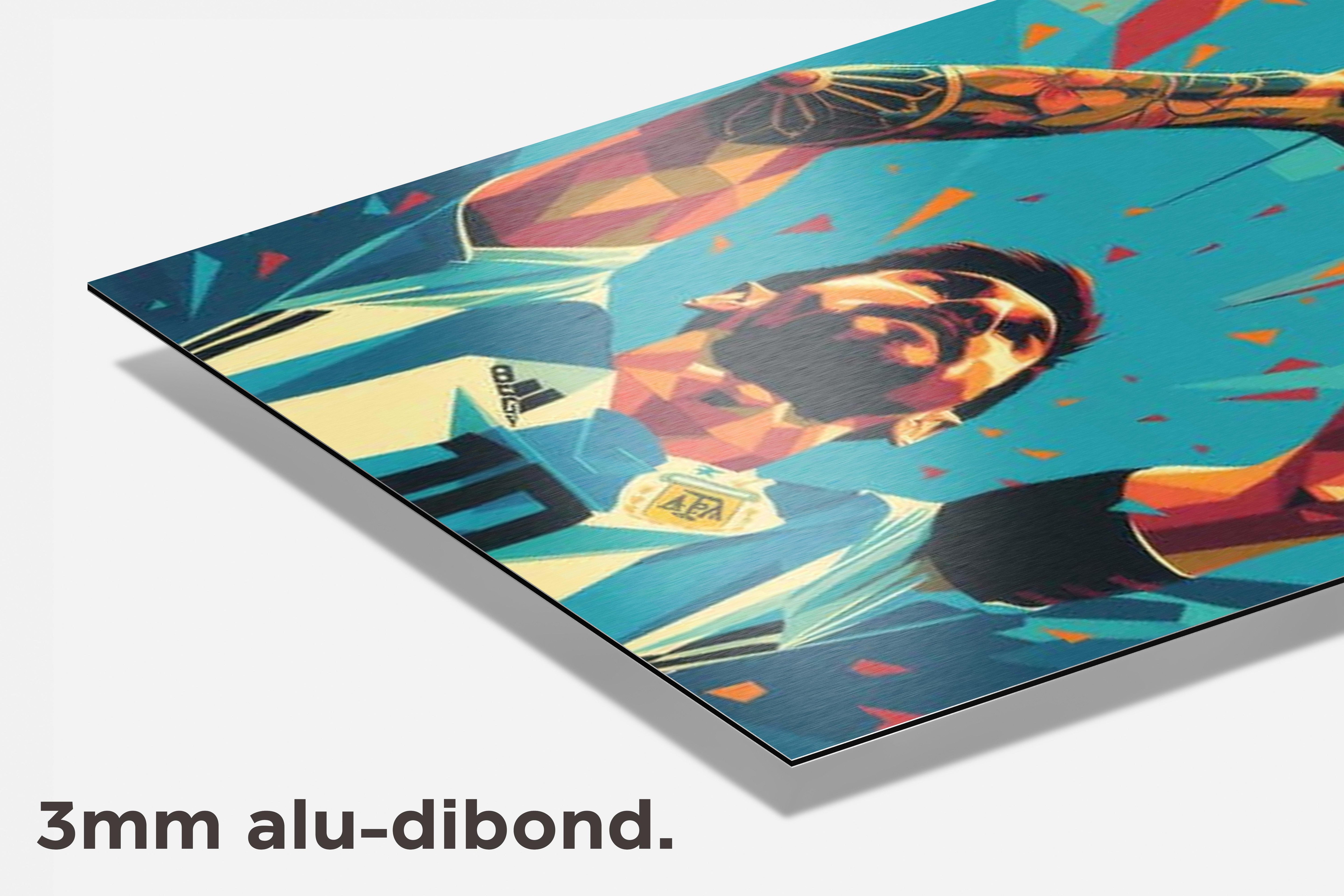 Lionel Messi dibond detail