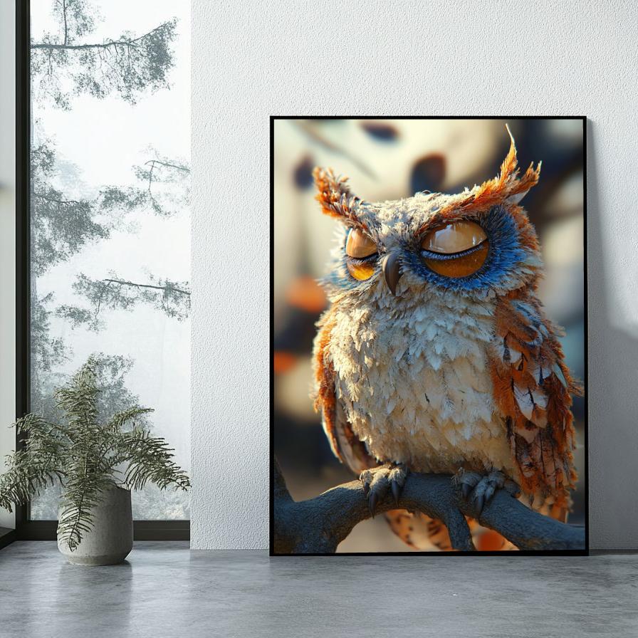 Owl Sleeping poster sfeerbeeld 1