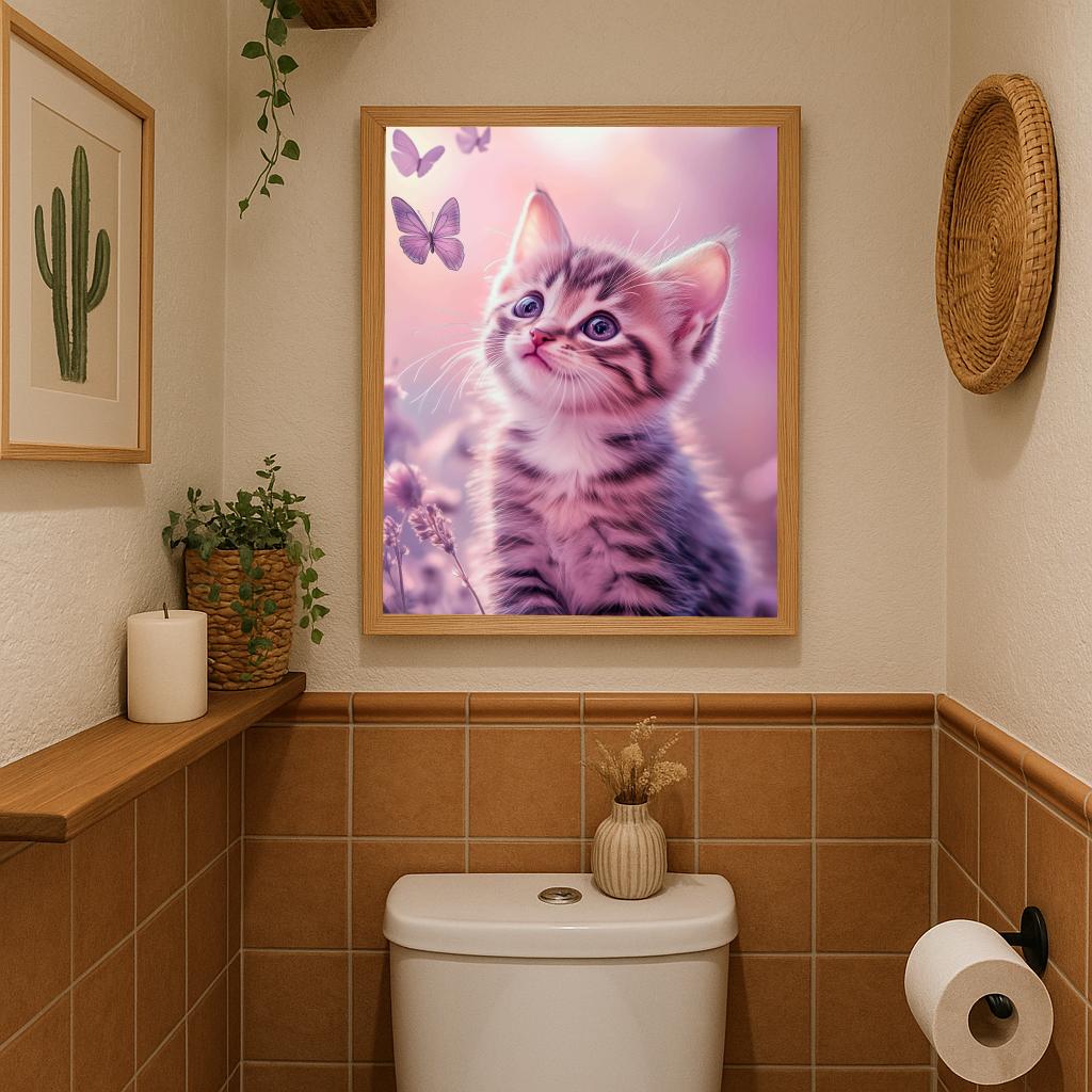 Kitten Butterfly poster sfeerbeeld 2