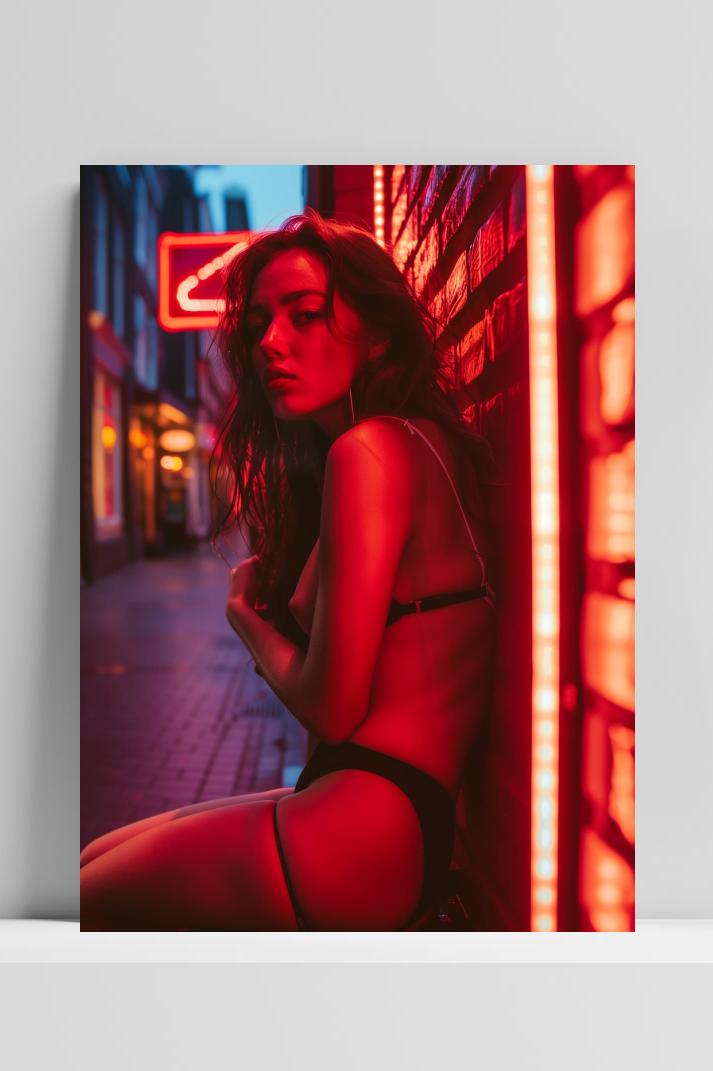 De Wallen op 3mm aluminium dibond