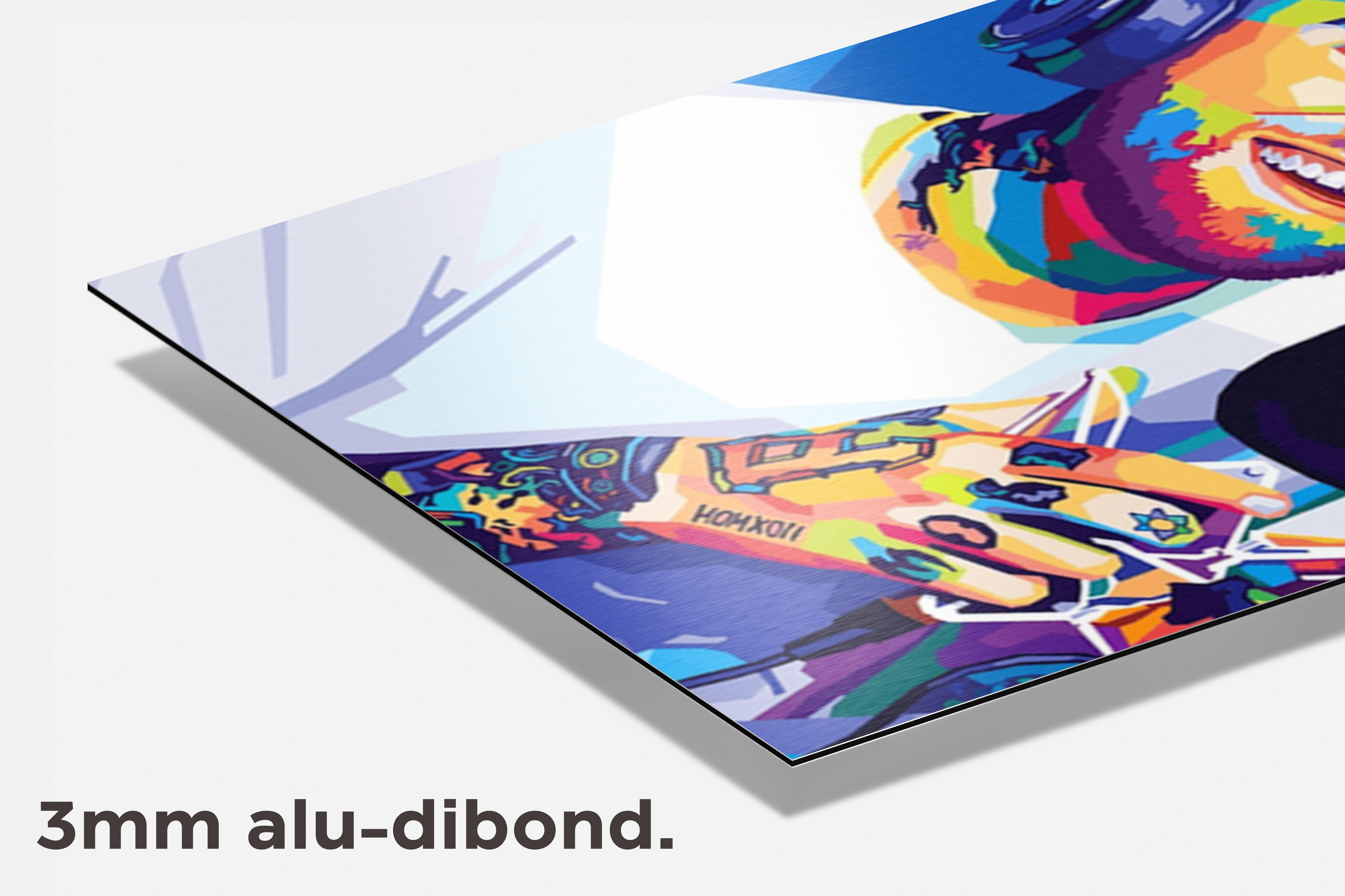 Mac Miller Wpap dibond detail