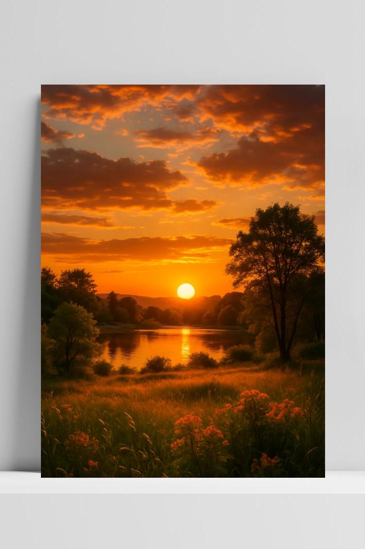 Sunset Nature Landscape im Interieur