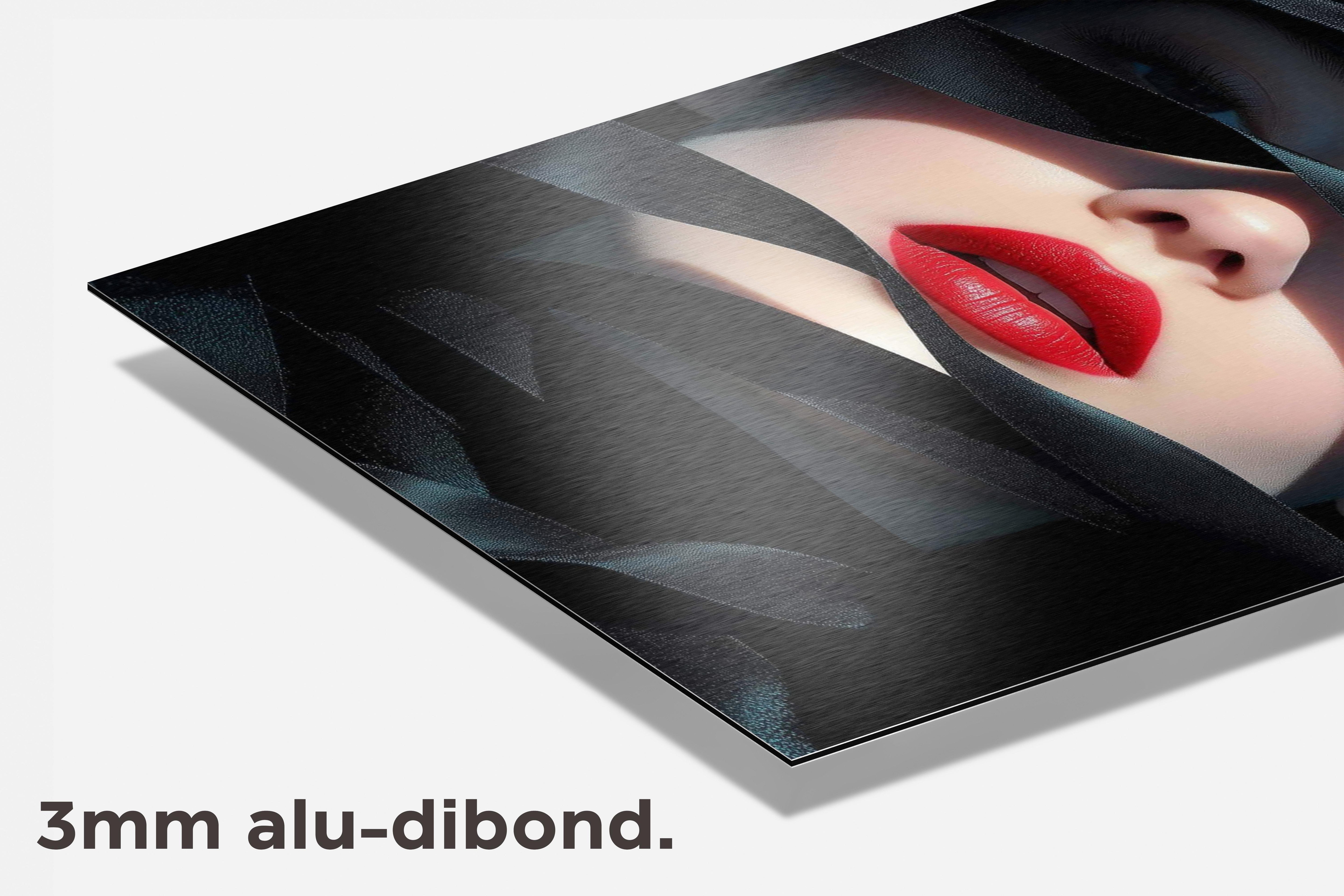 Vrouw Sluier dibond detail