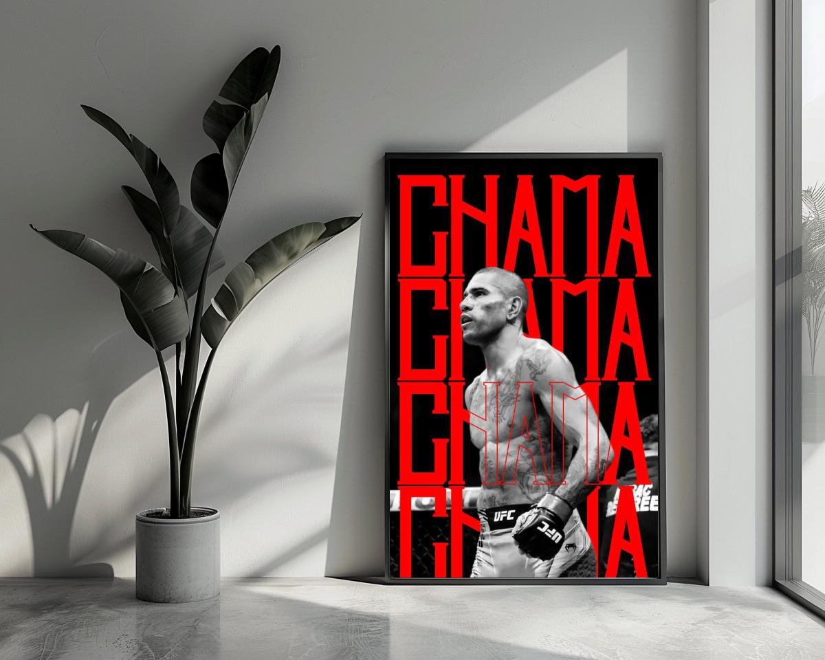 Alex Pereira CHAMA poster van 25 Artstreet