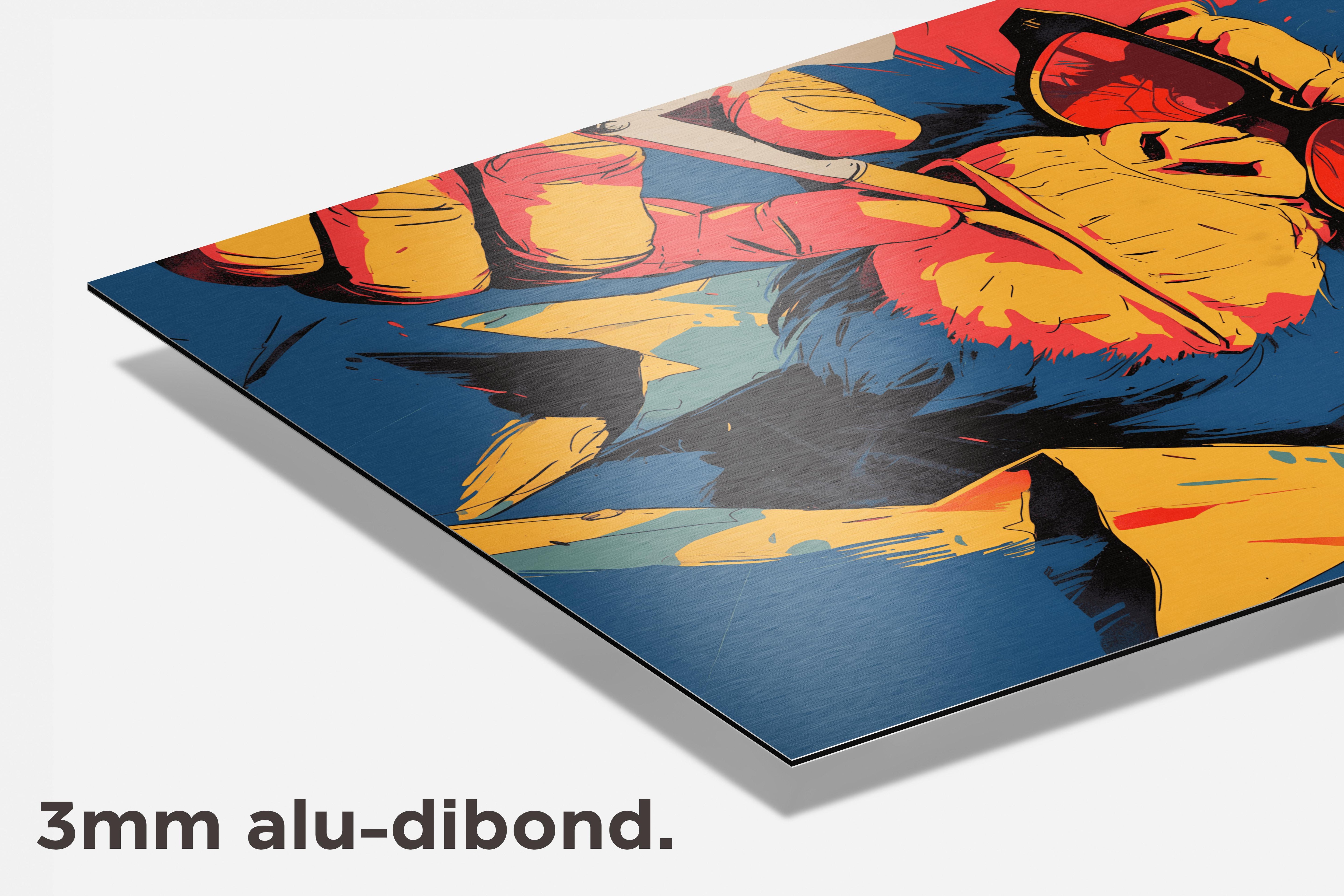 Aap Sigaret dibond detail