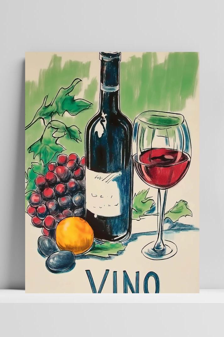 Vino Text op 3mm aluminium dibond