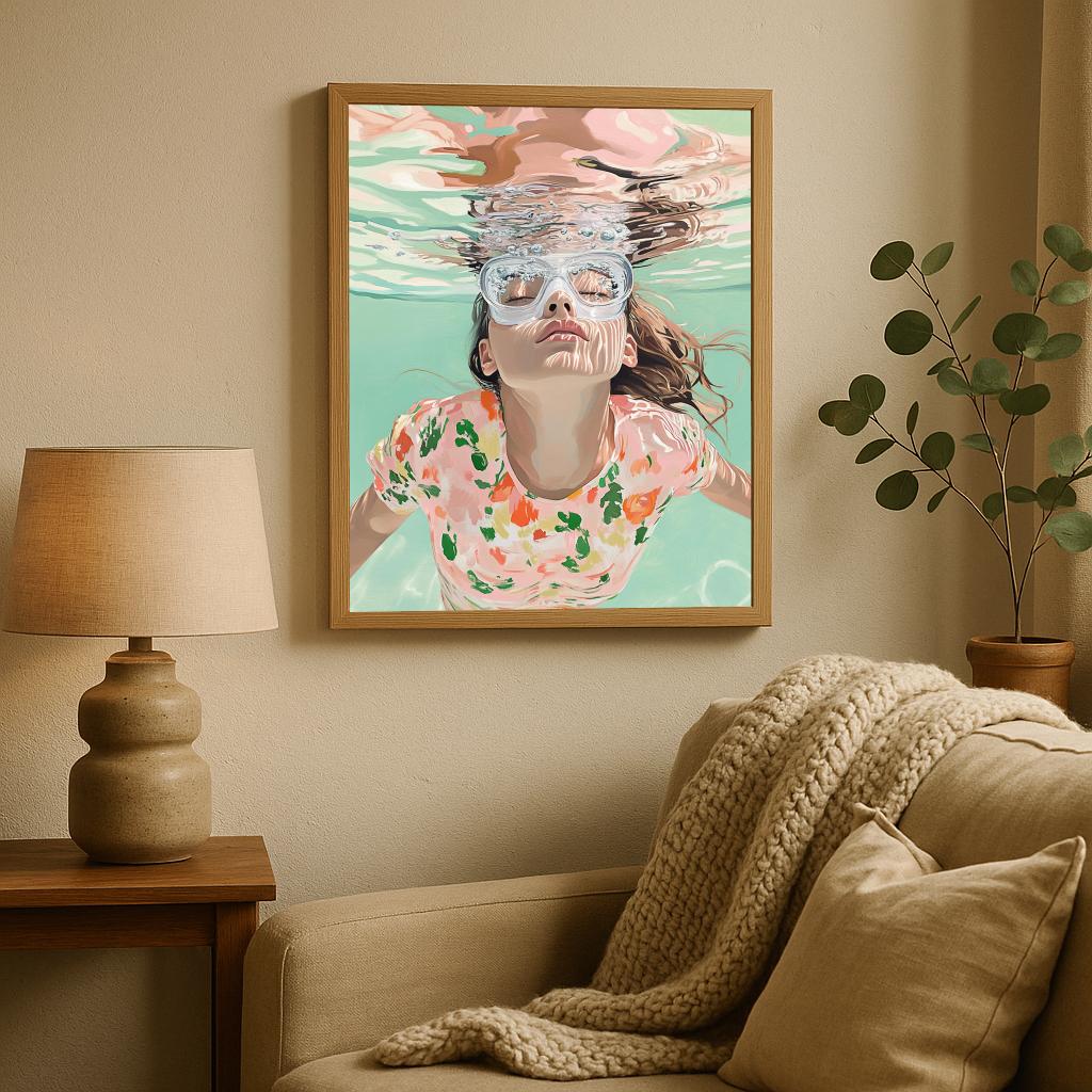 Girl Swimming poster sfeerbeeld 1