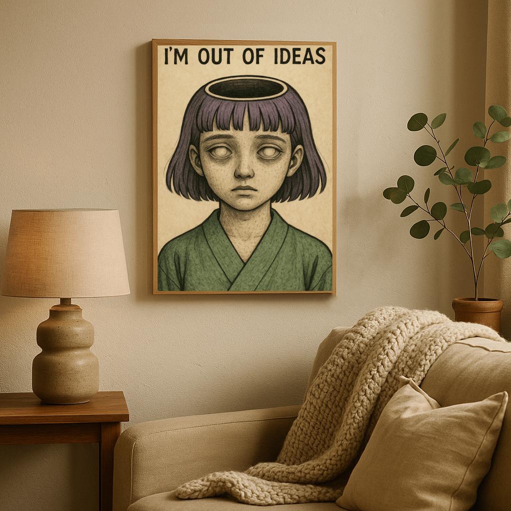 I'm Out Of Ideas Text poster sfeerbeeld 2